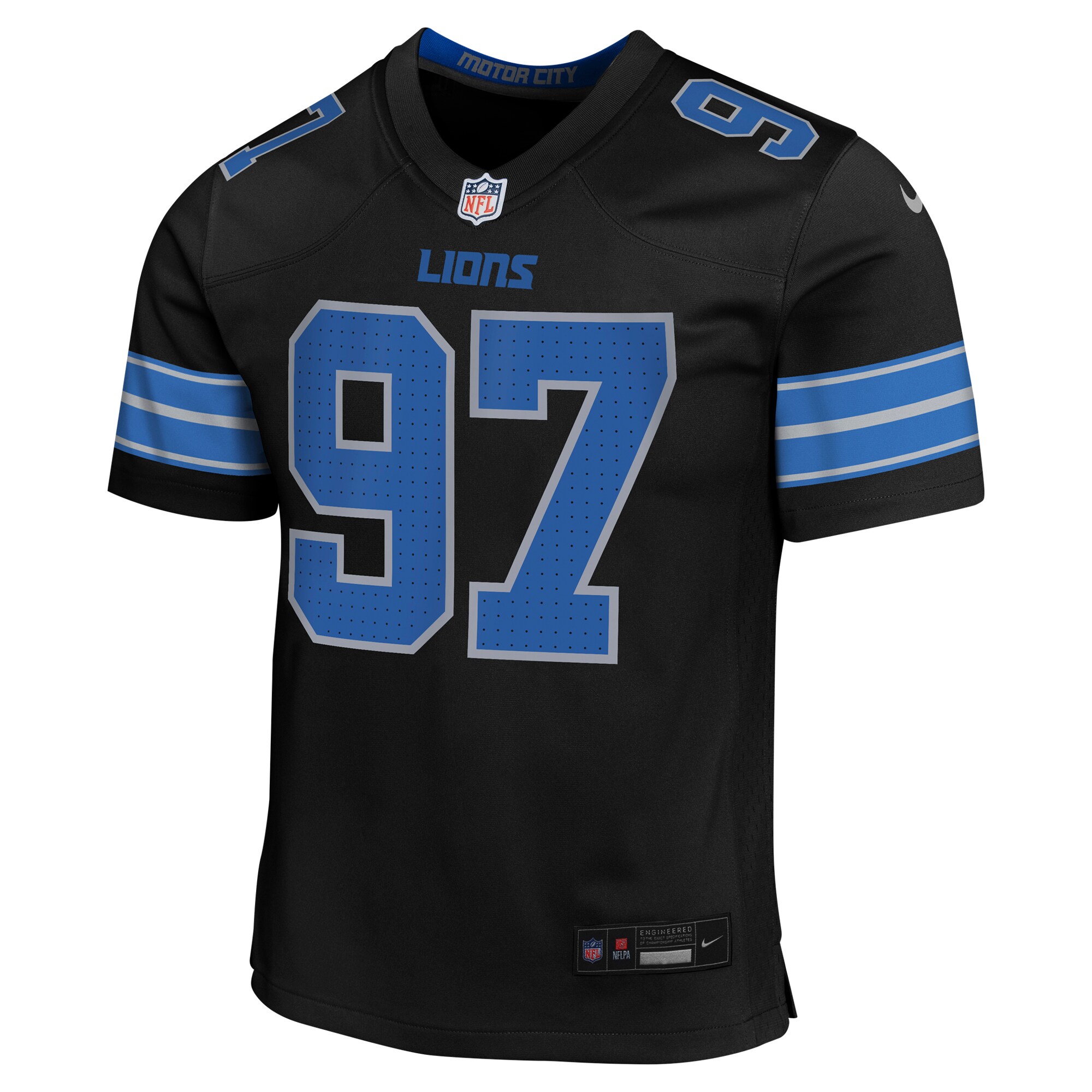 Aidan Hutchinson Detroit Lions Nike Youth Game Jersey – Black Clowdercats