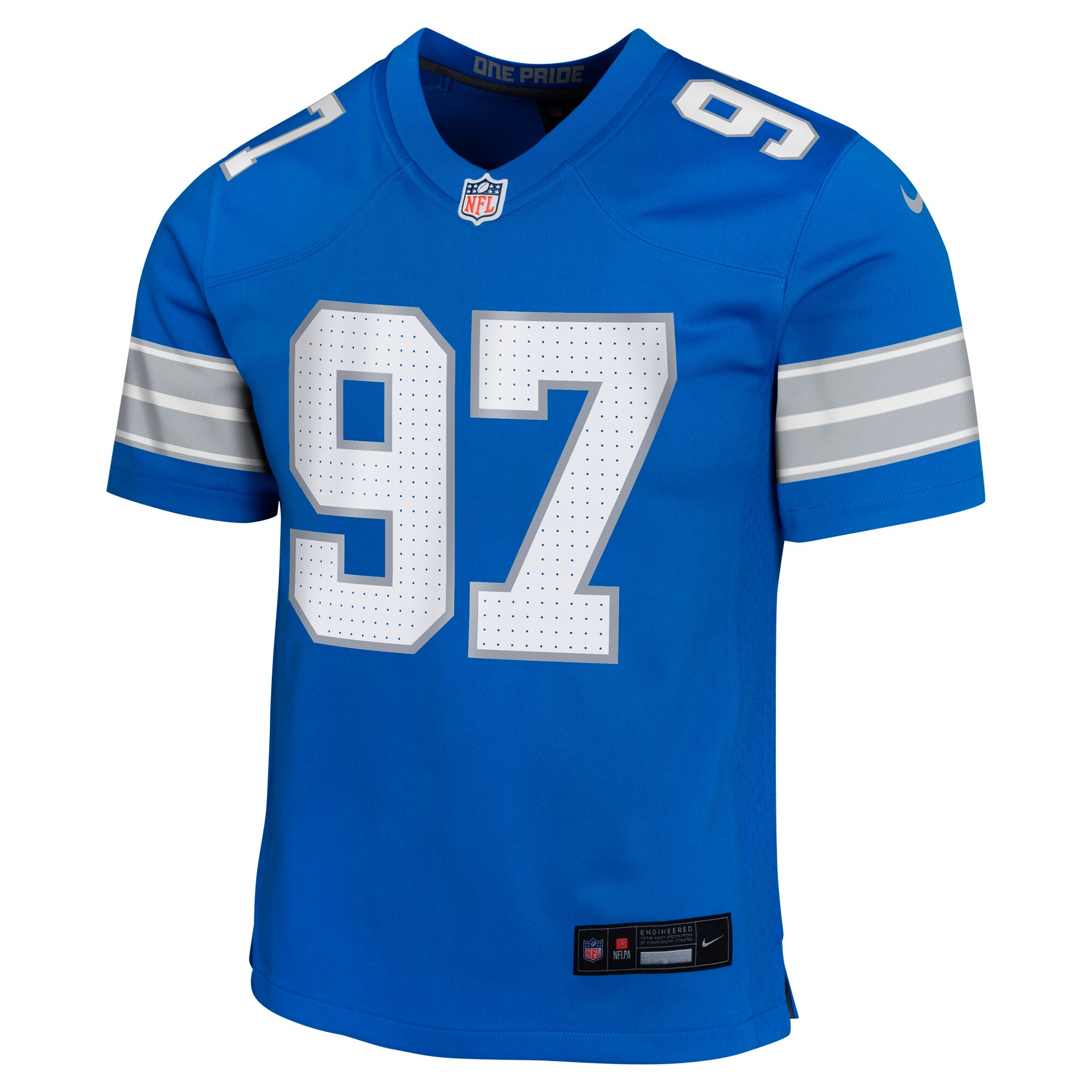 Aidan Hutchinson Detroit Lions Nike Youth Game Jersey – Blue Clowdercats