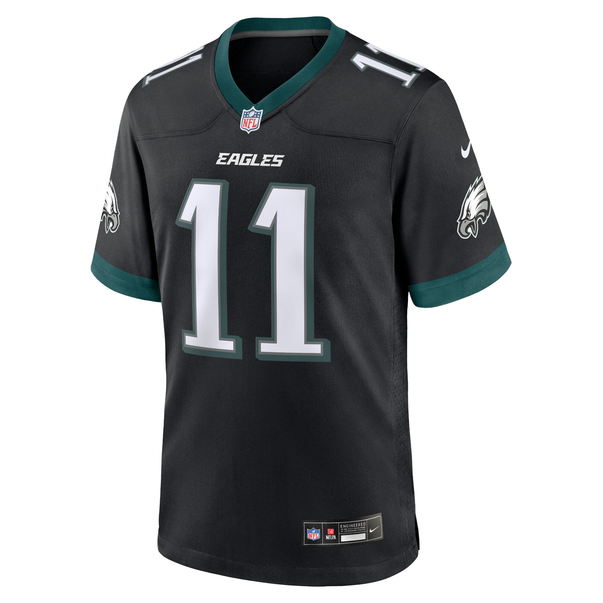 A.J. Brown Philadelphia Eagles Nike Alternate Game Jersey – Black Clowdercats