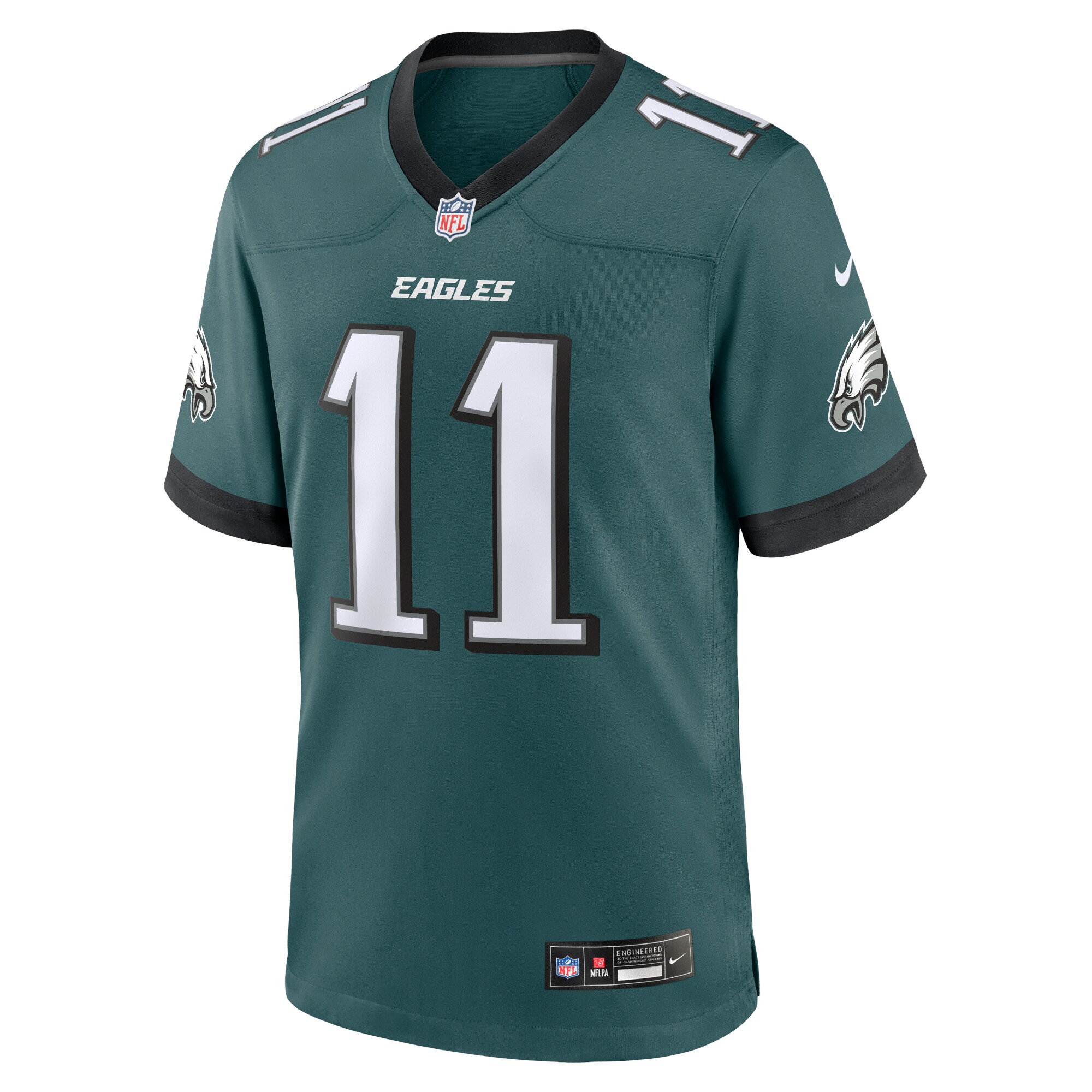 A.J. Brown Philadelphia Eagles Nike Team Game Jersey – Midnight Green Clowdercats