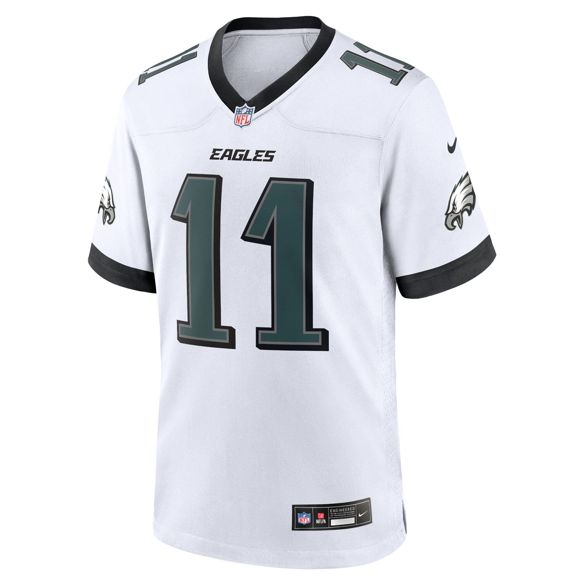 A.J. Brown Philadelphia Eagles Nike White Game Jersey – White Clowdercats