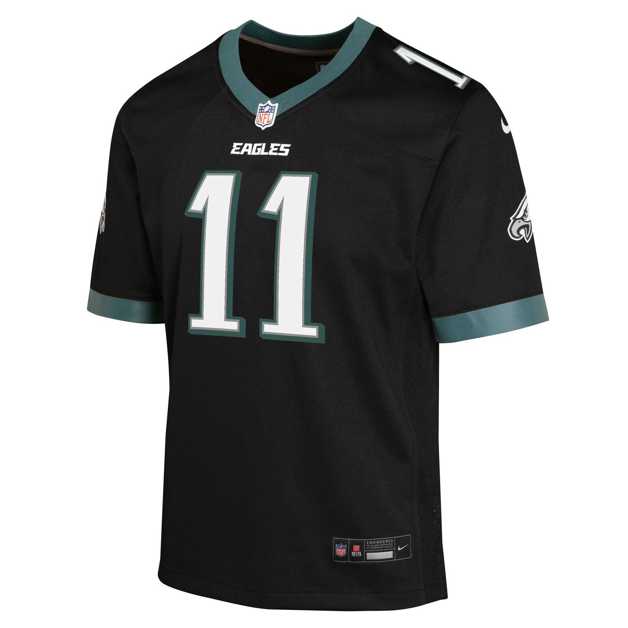 A.J. Brown Philadelphia Eagles Nike Youth Game Jersey – Black Clowdercats