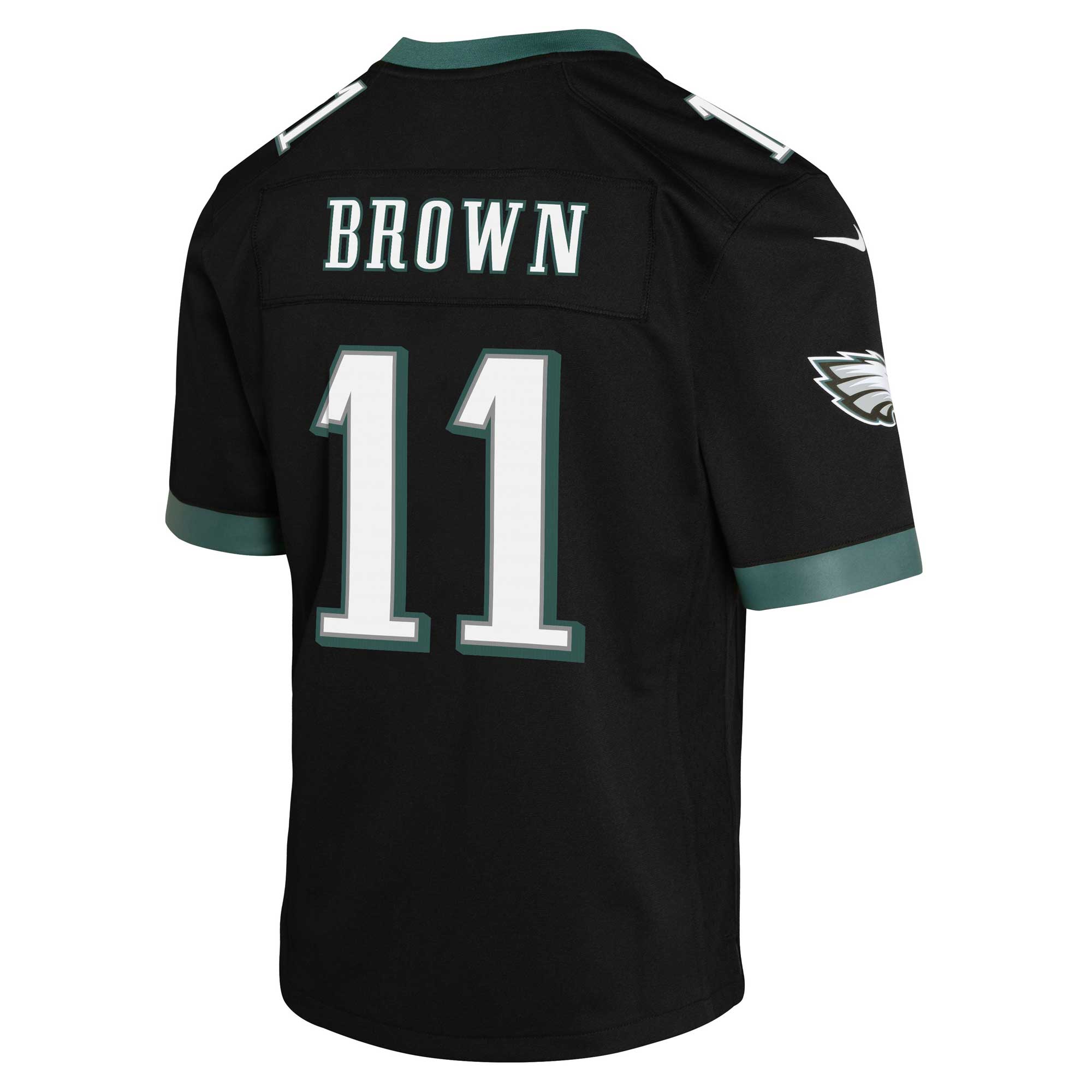 A.J. Brown Philadelphia Eagles Nike Youth Game Jersey – Black Clowdercats