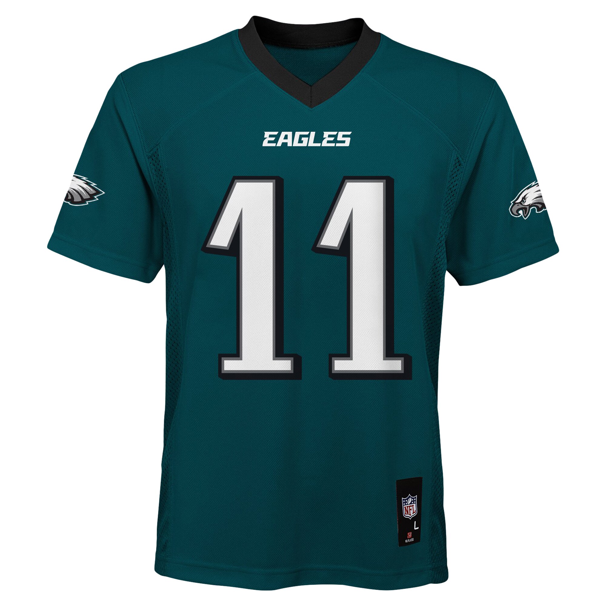 A.J. Brown Philadelphia Eagles Youth Replica Player Jersey – Midnight Green Clowdercats