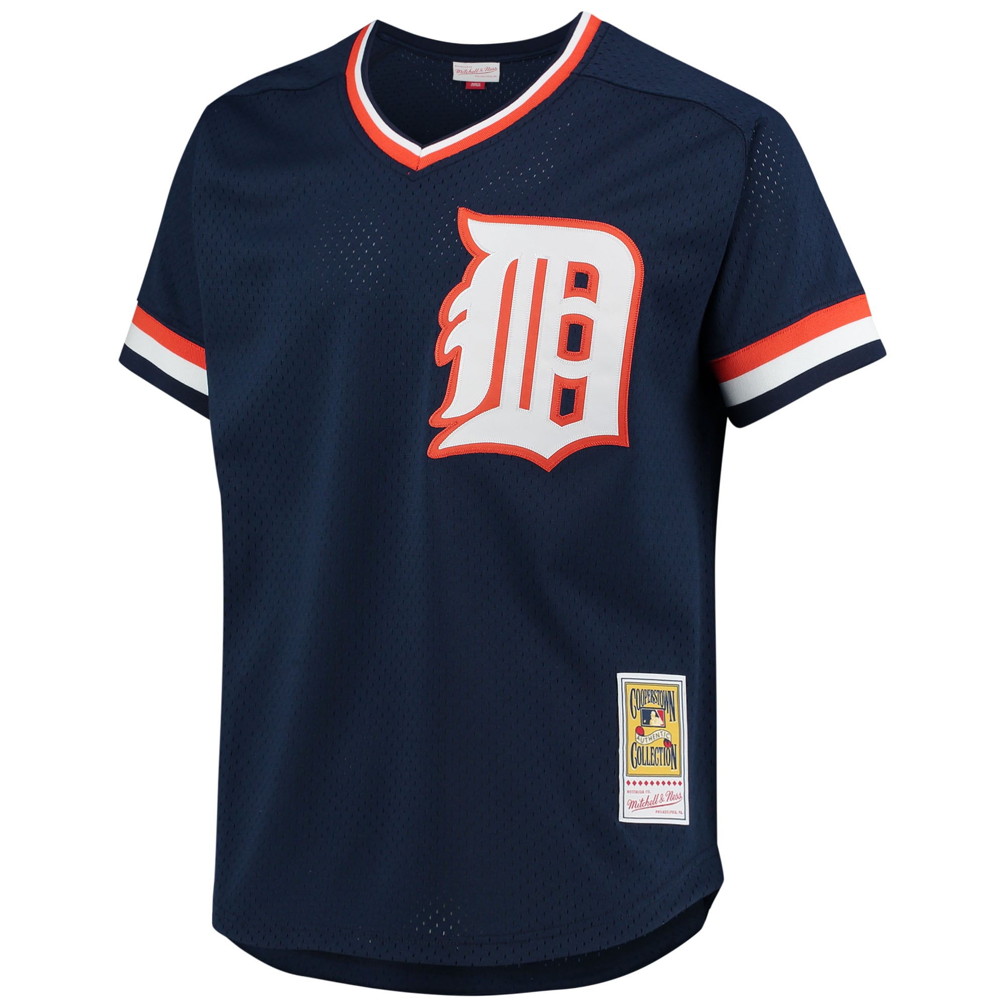 Alan Trammell Detroit Tigers Mitchell & Ness 1984 Authentic Cooperstown Collection Mesh Batting Practice Jersey – Navy