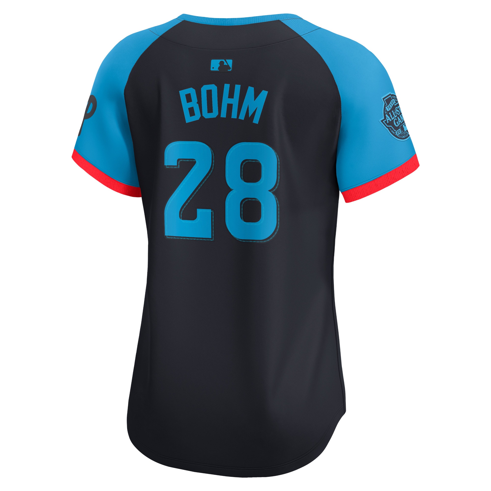 Alec Bohm National League Nike Women’s 2024 MLB All-Star Game Limited Player Jersey – Navy
