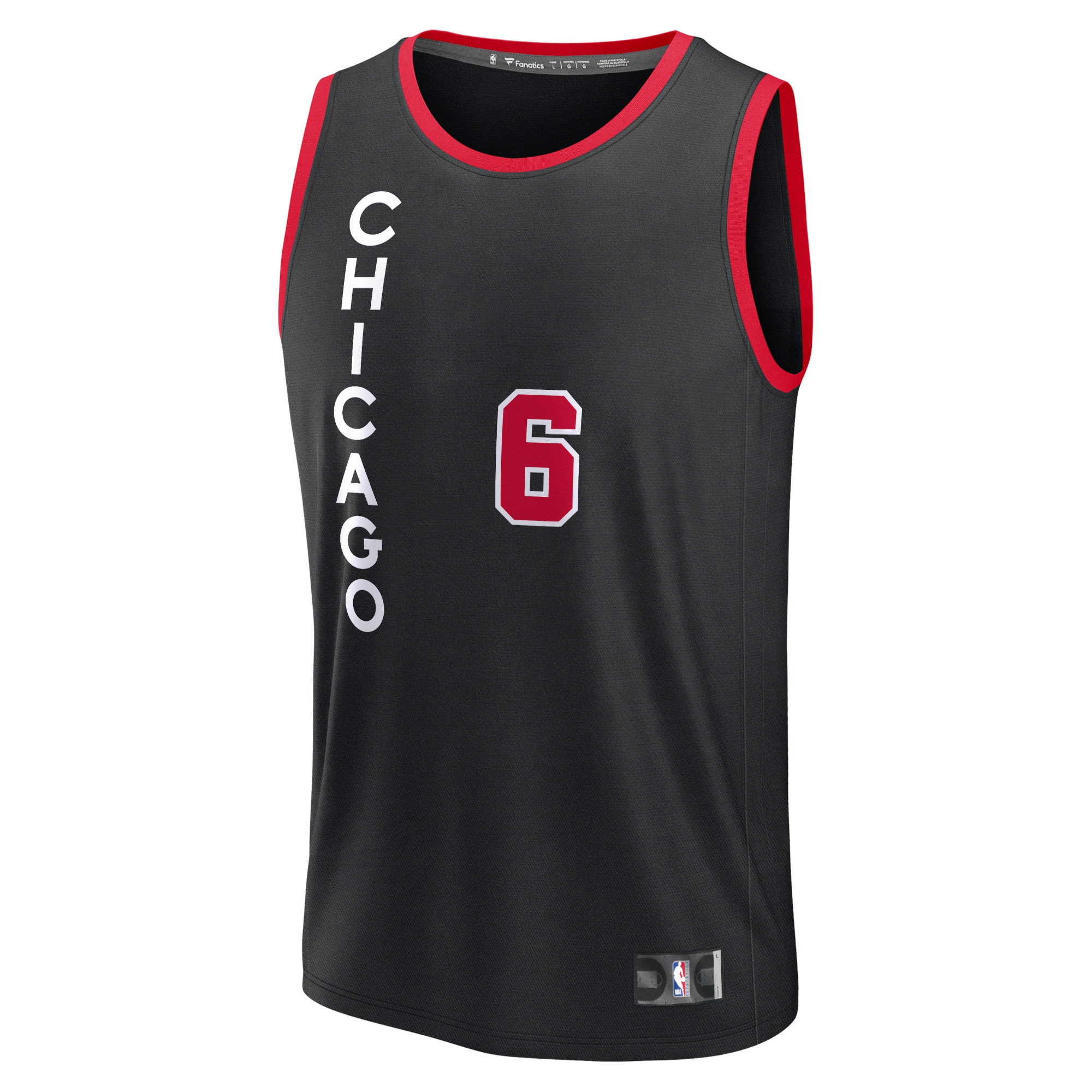 Alex Caruso Chicago Bulls Fanatics Fast Break Jersey – Black – City Edition Clowdercats