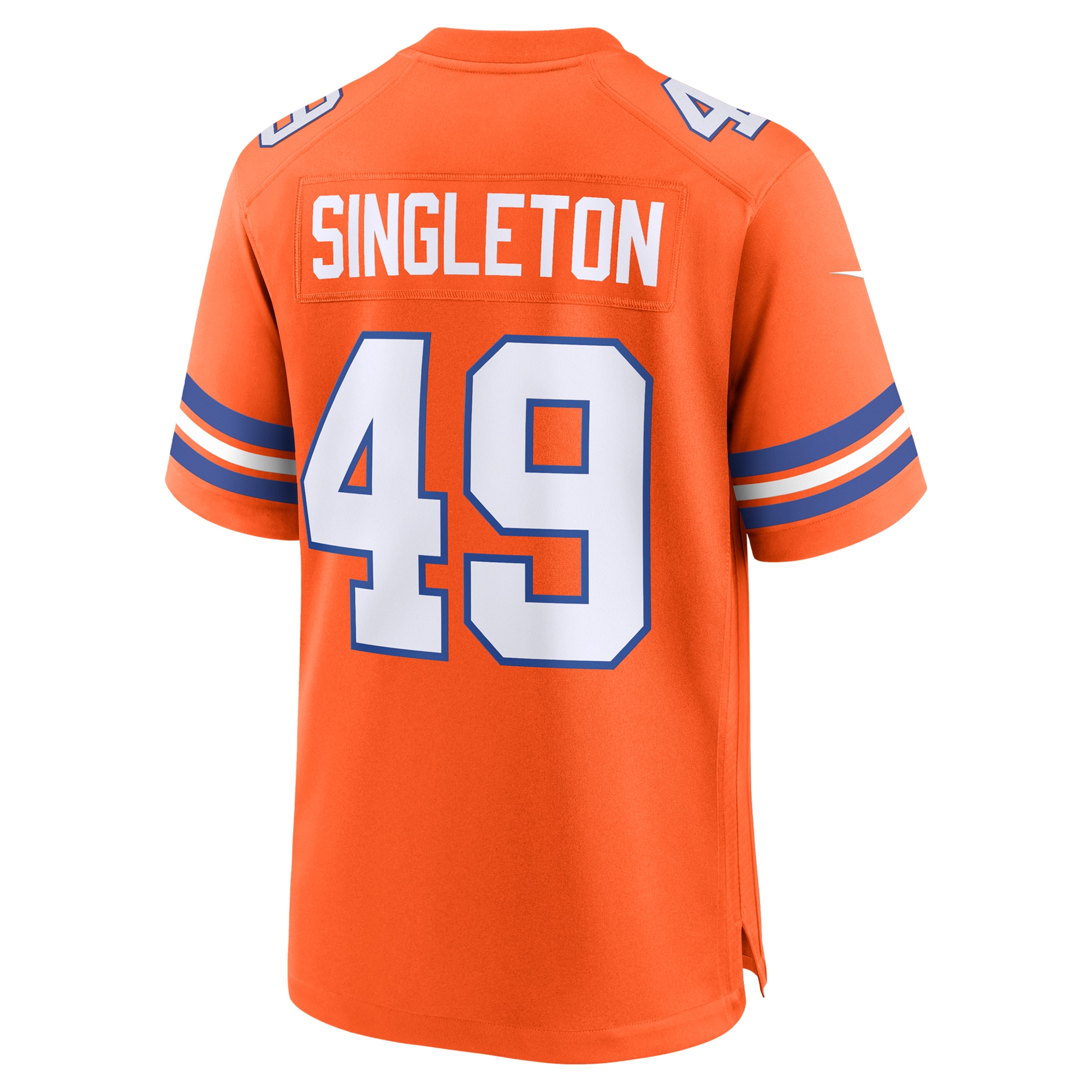 Alex Singleton Denver Broncos Nike Alternate Game Jersey – Orange Clowdercats
