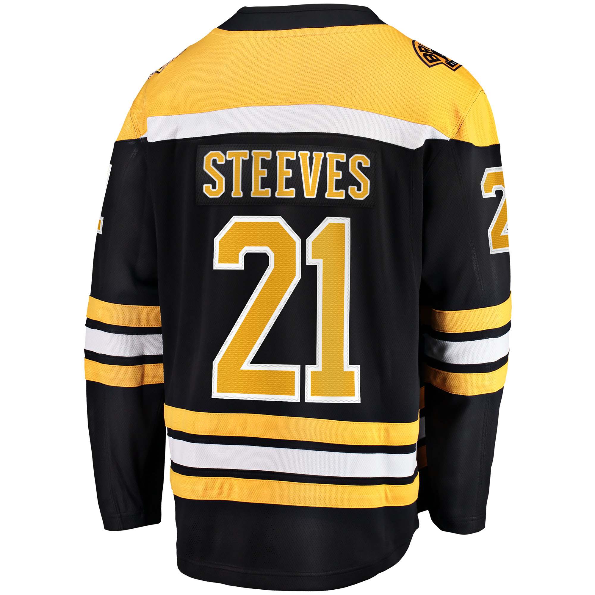Alex Steeves Boston Bruins Fanatics Home Breakaway Jersey – Black Clowdercats