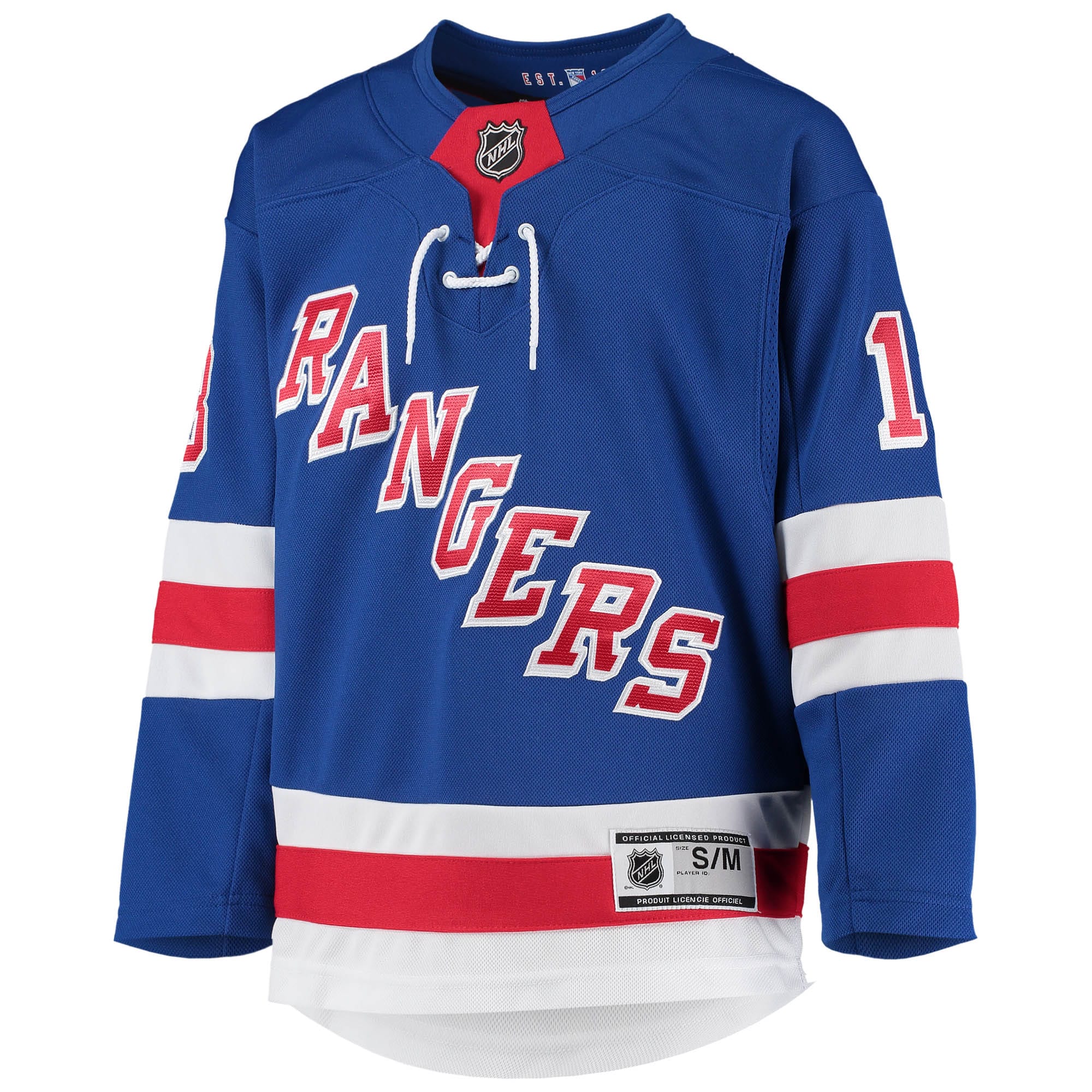 Alexis Lafreniere New York Rangers Youth Home Premier Player Jersey – Blue Clowdercats
