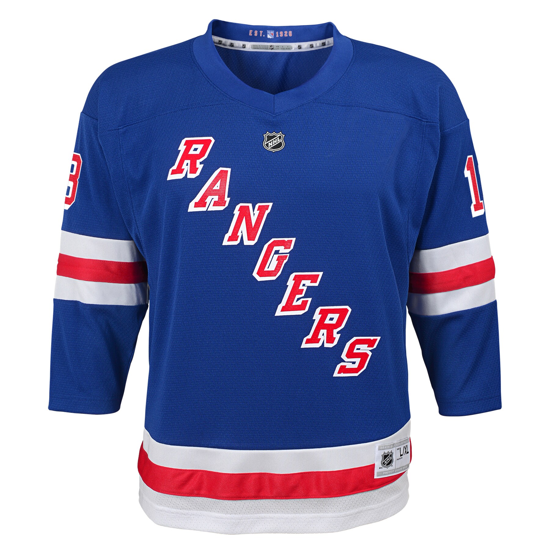 Alexis Lafreniere New York Rangers Youth Home Replica Player Jersey – Blue Clowdercats