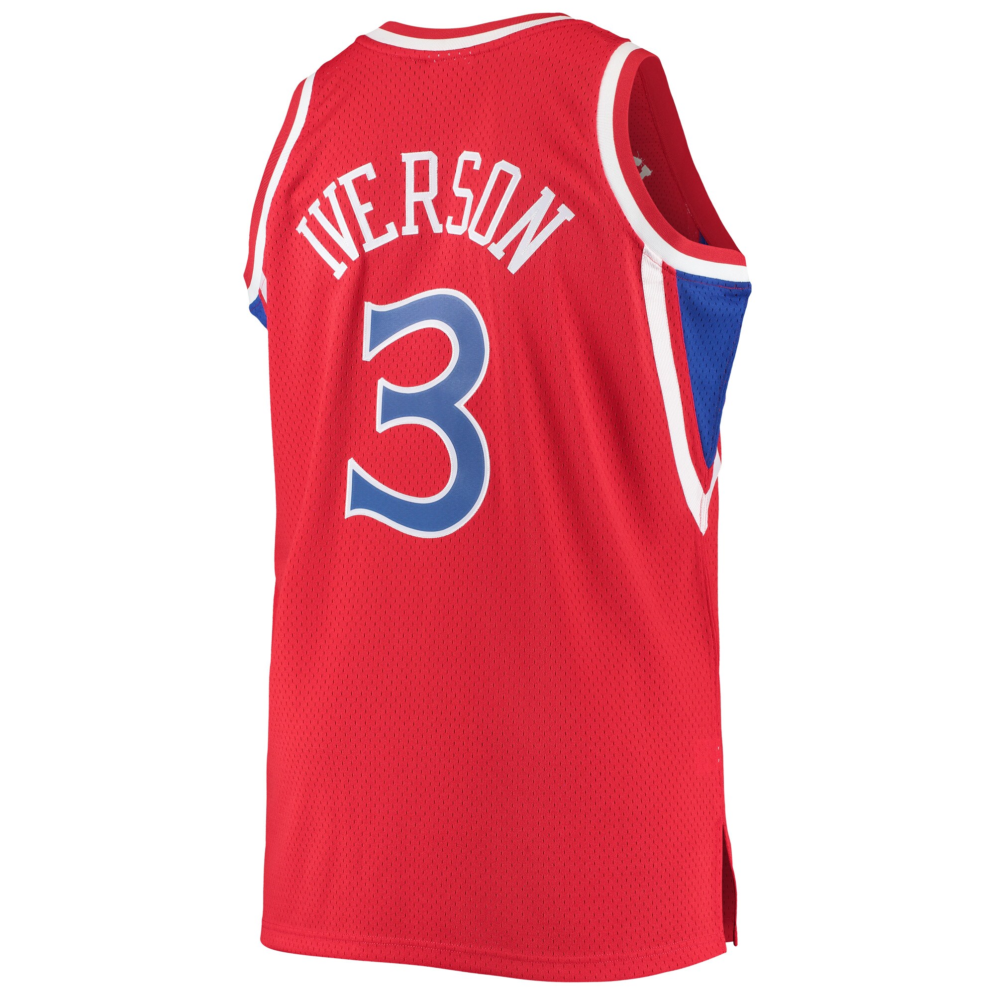 Allen Iverson Philadelphia 76ers Mitchell & Ness 1996/97 Big & Tall Hardwood Classics Swingman Jersey – Red Clowdercats
