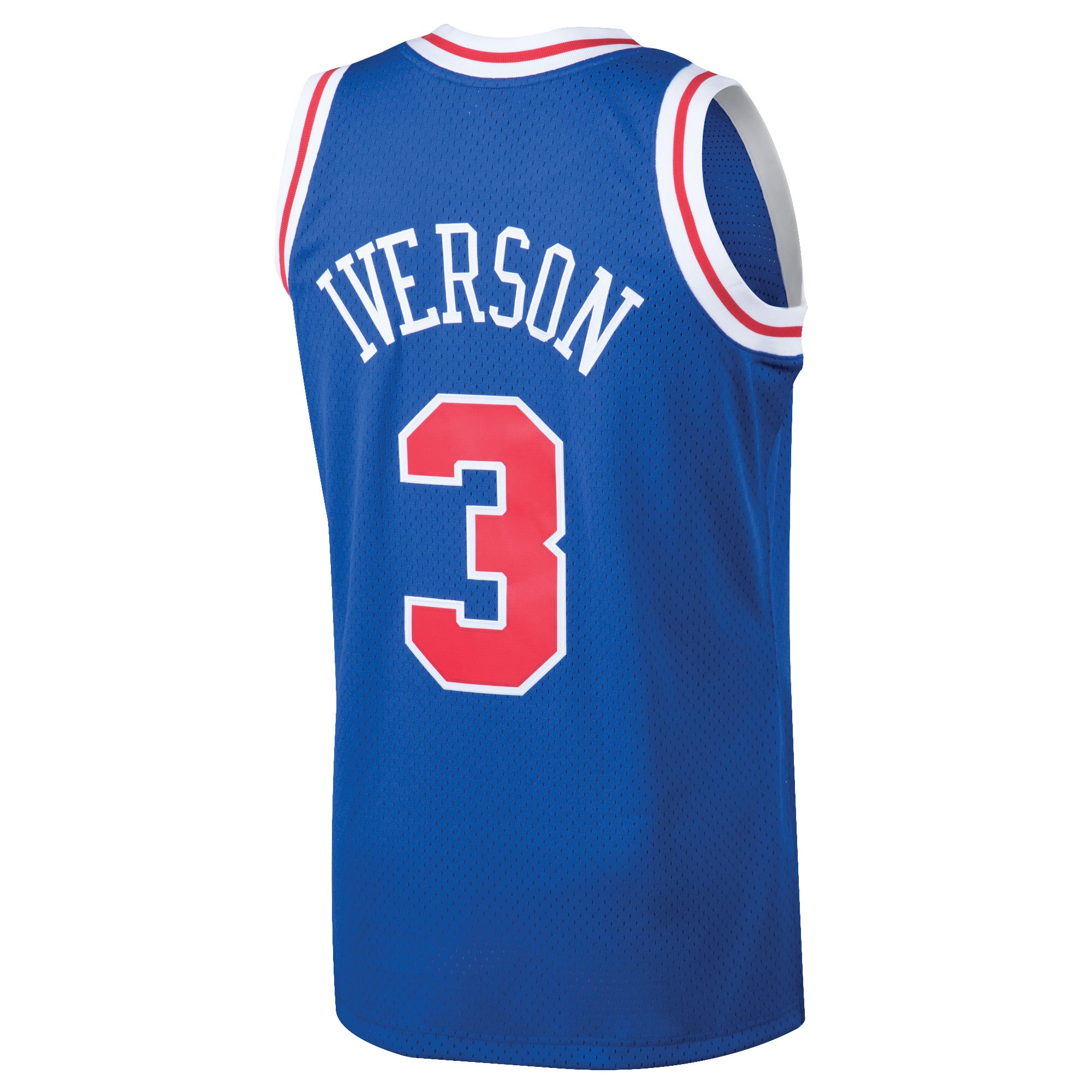 Allen Iverson Philadelphia 76ers Mitchell & Ness 1996/97 Hardwood Classics Swingman Jersey – Royal Clowdercats