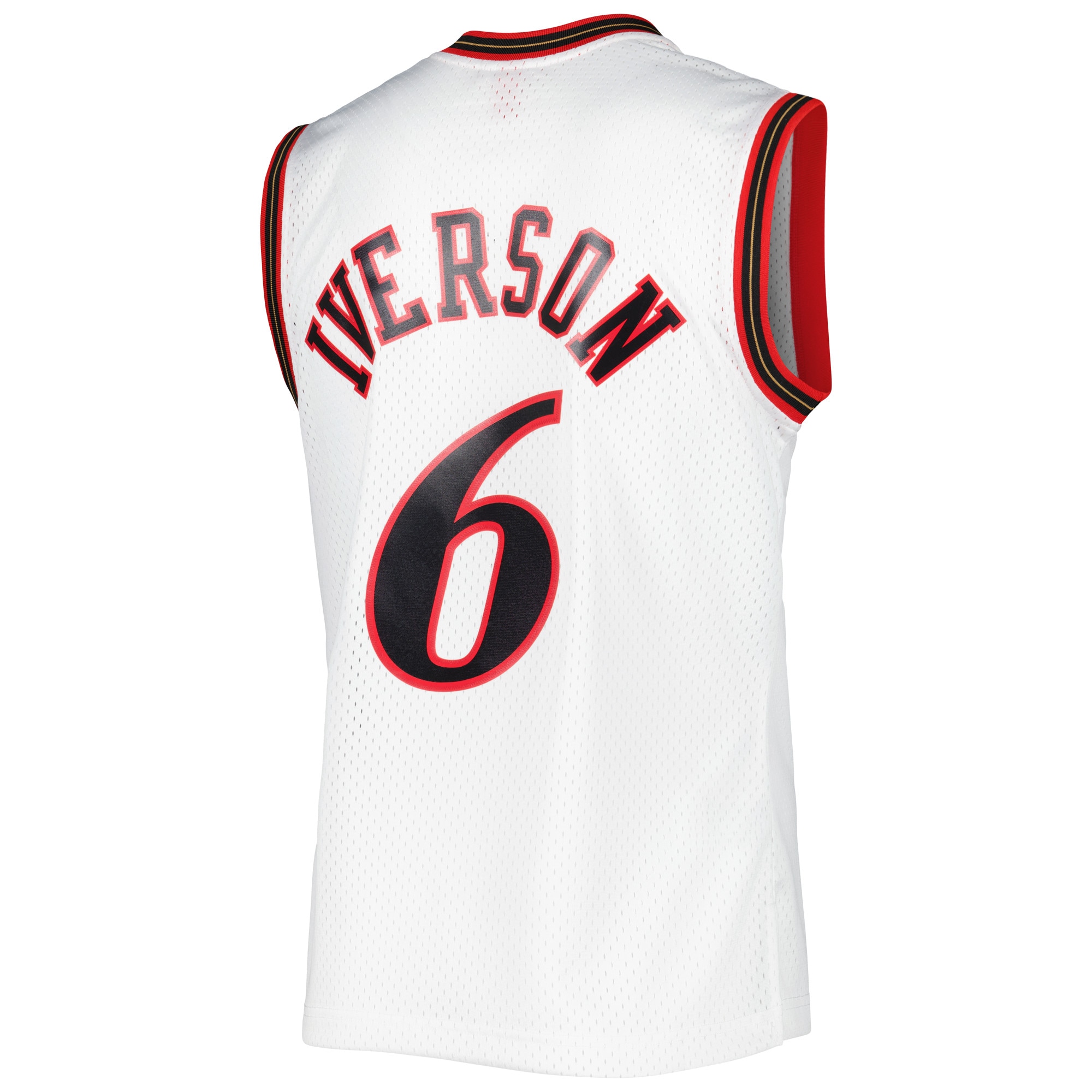 Allen Iverson Philadelphia 76ers Mitchell & Ness 2002/03 Hardwood Classics Swingman Jersey – White Clowdercats