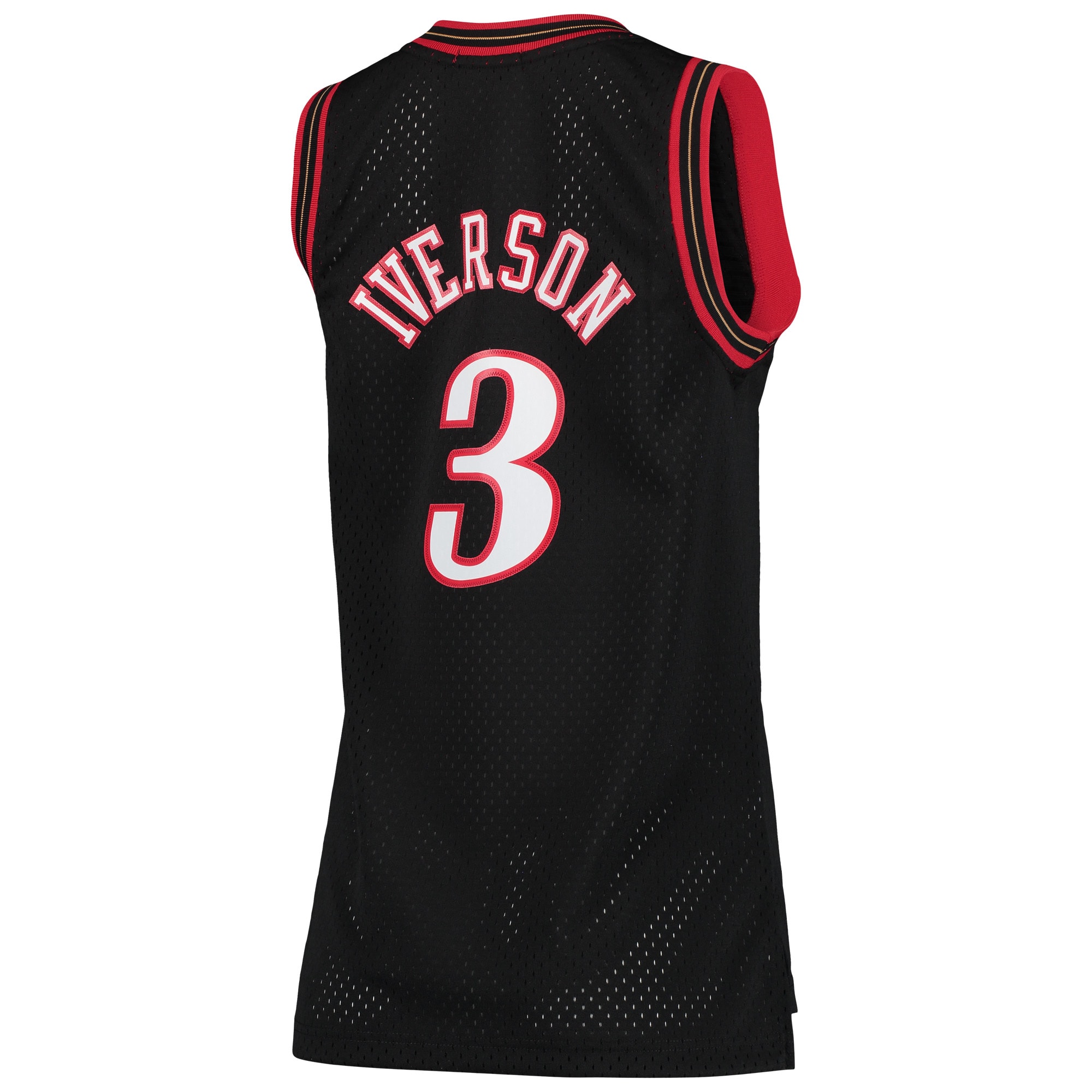 Allen Iverson Philadelphia 76ers Mitchell & Ness Women’s 2000/01 Hardwood Classics Swingman Jersey – Black Clowdercats