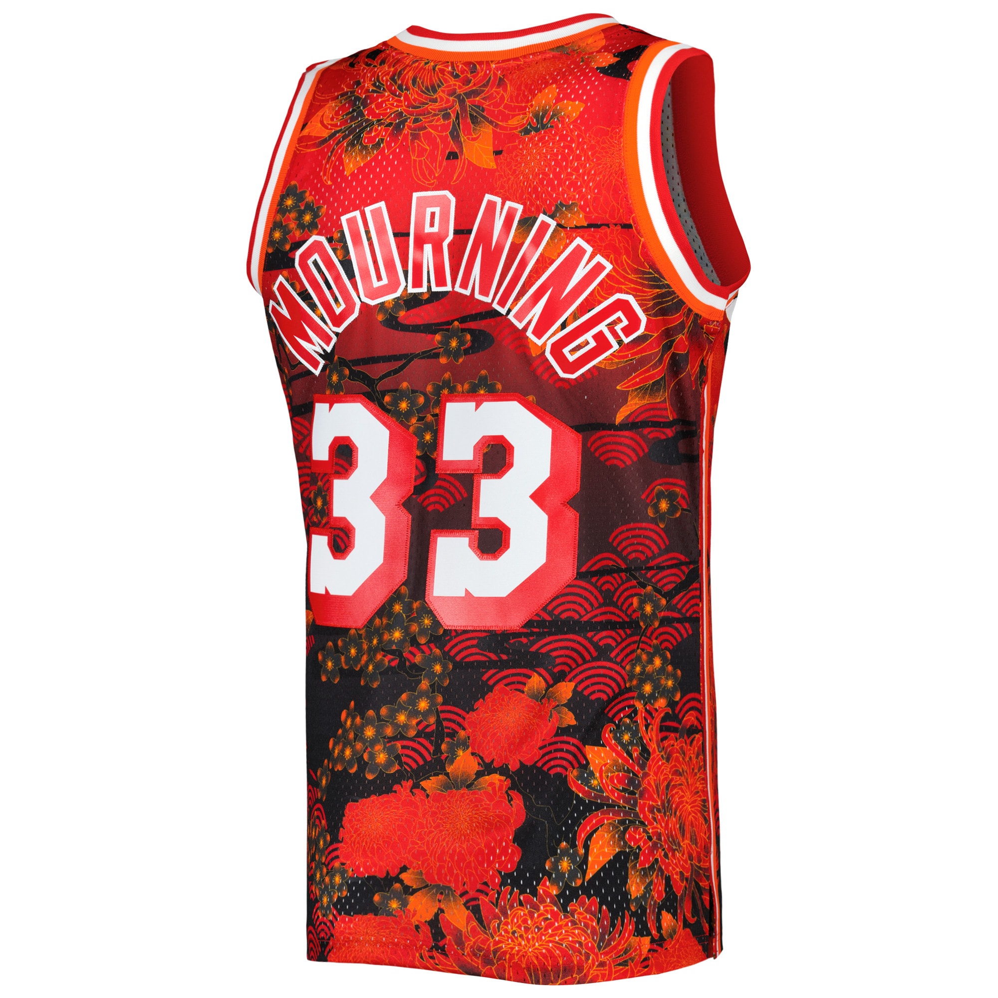 Alonzo Mourning Miami Heat Mitchell & Ness 1996/97 Hardwood Classics Lunar New Year Swingman Jersey – Red Clowdercats