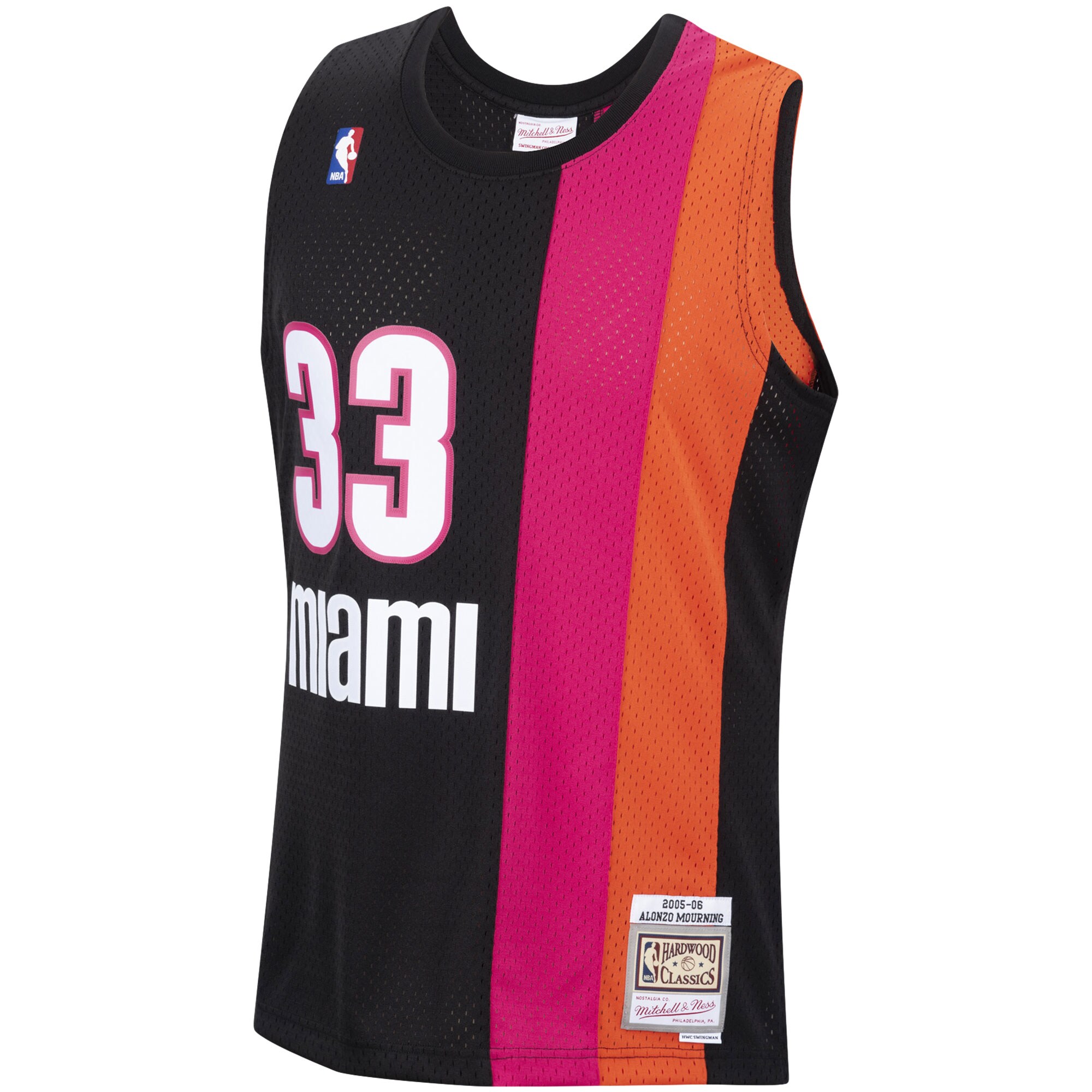 Alonzo Mourning Miami Heat Mitchell & Ness 2005/2006 Hardwood Classics Swingman Jersey – Black Clowdercats