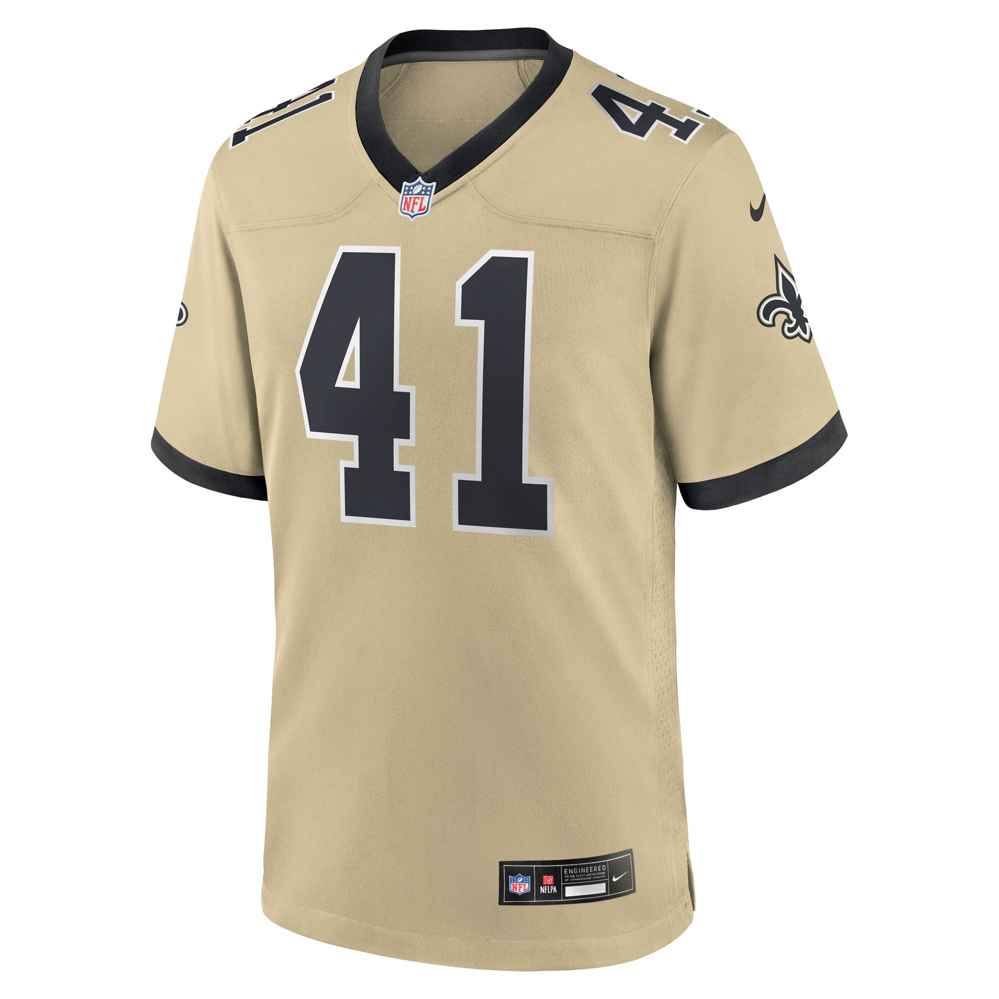 Alvin Kamara New Orleans Saints Nike Youth Gameday Golds Alternate Game Player Jersey – Gold Clowdercats