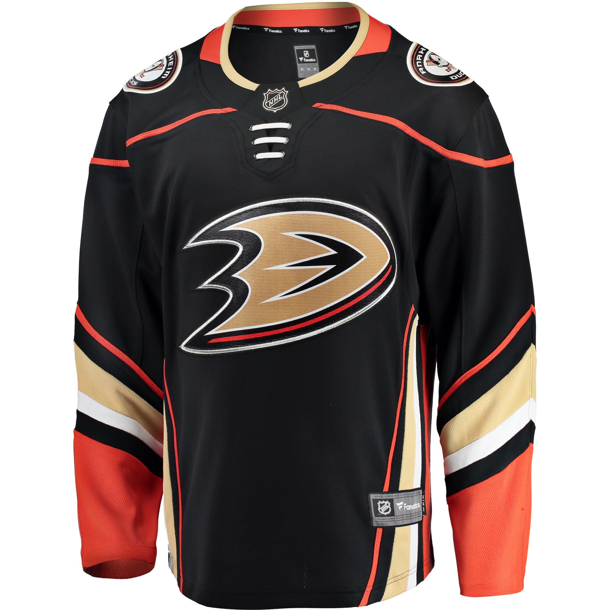 Anaheim Ducks Fanatics Breakaway Home Jersey – Black Clowdercats