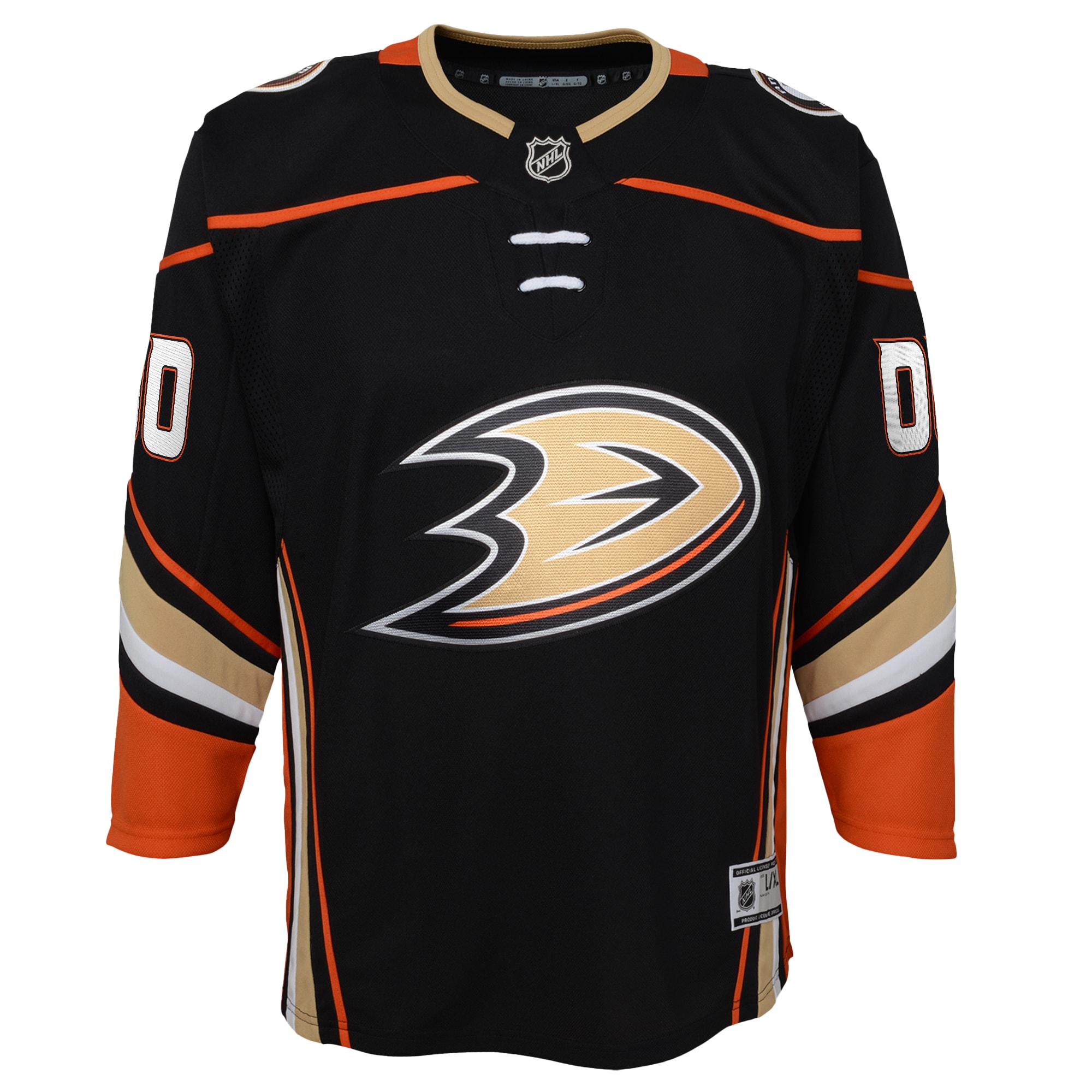 Anaheim Ducks Youth Home Premier Custom Jersey – Black Clowdercats