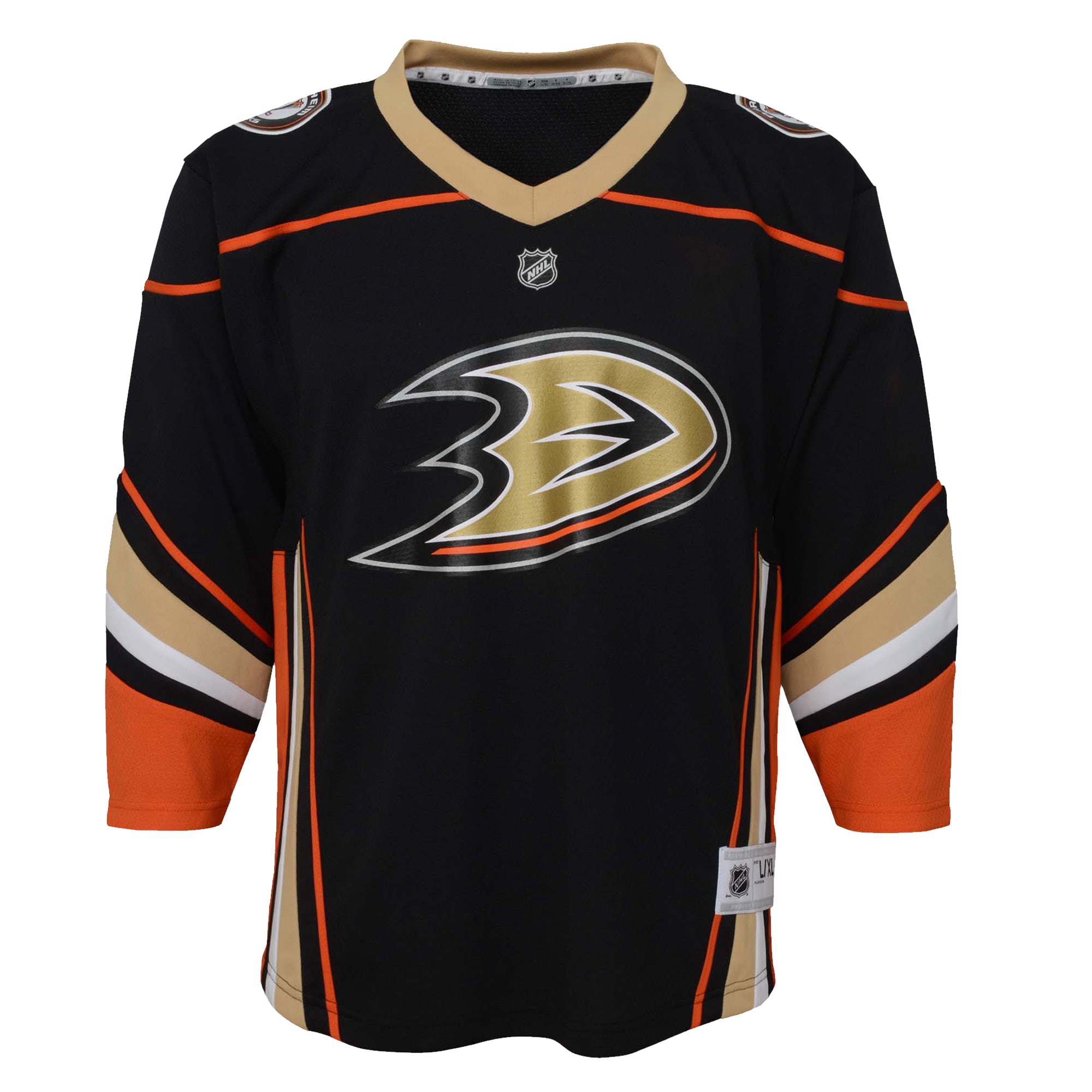 Anaheim Ducks Youth Home Replica Jersey – Black Clowdercats