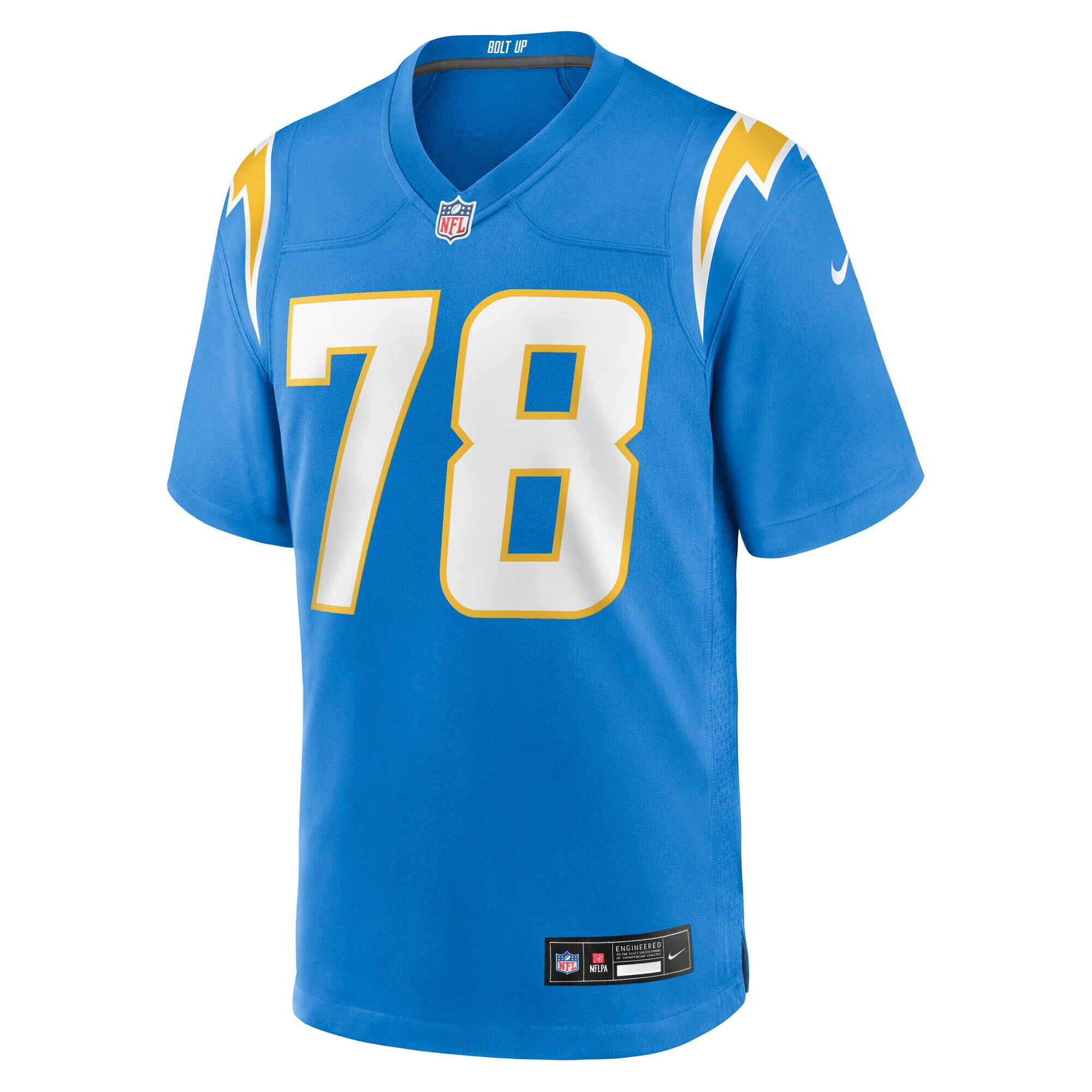 Andre James Los Angeles Chargers Nike Team Game Jersey – Powder Blue Clowdercats