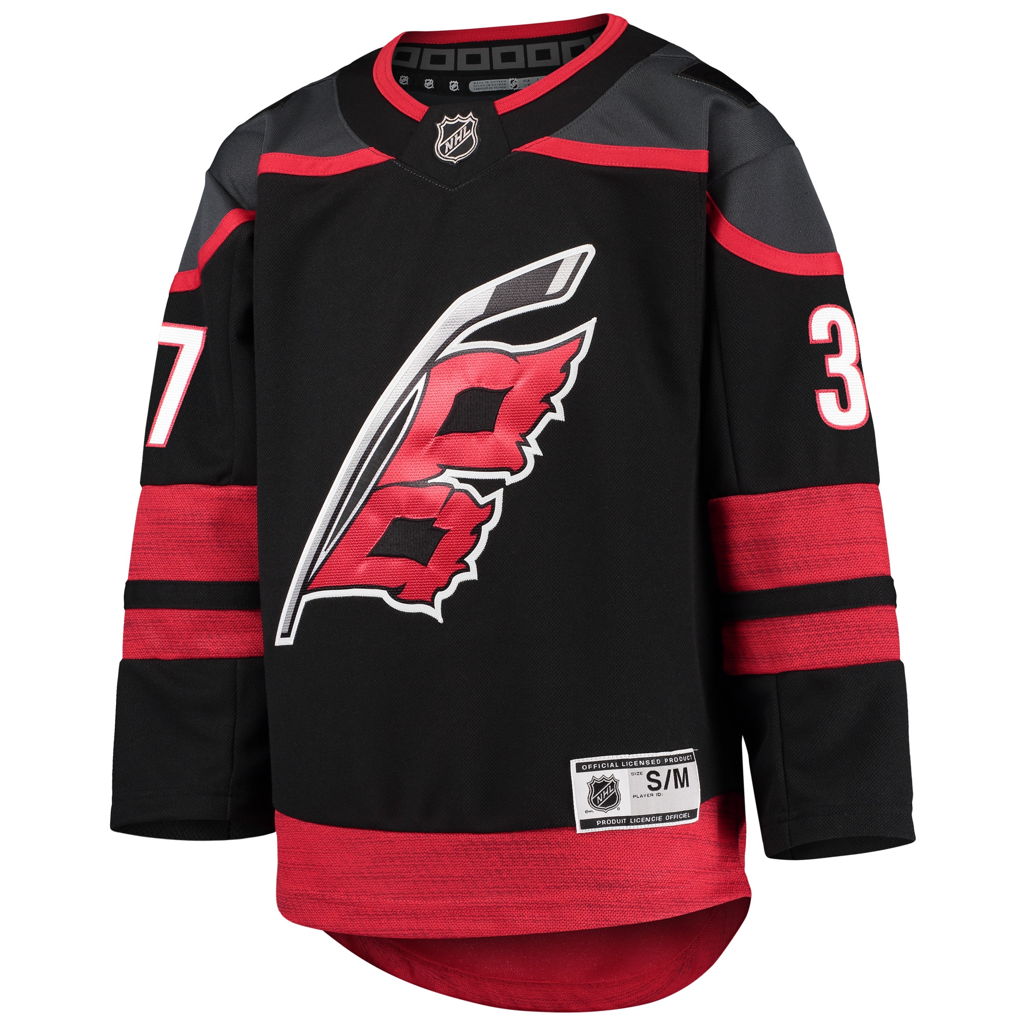 Andrei Svechnikov Carolina Hurricanes Youth Home Premier Player Jersey – Black Clowdercats