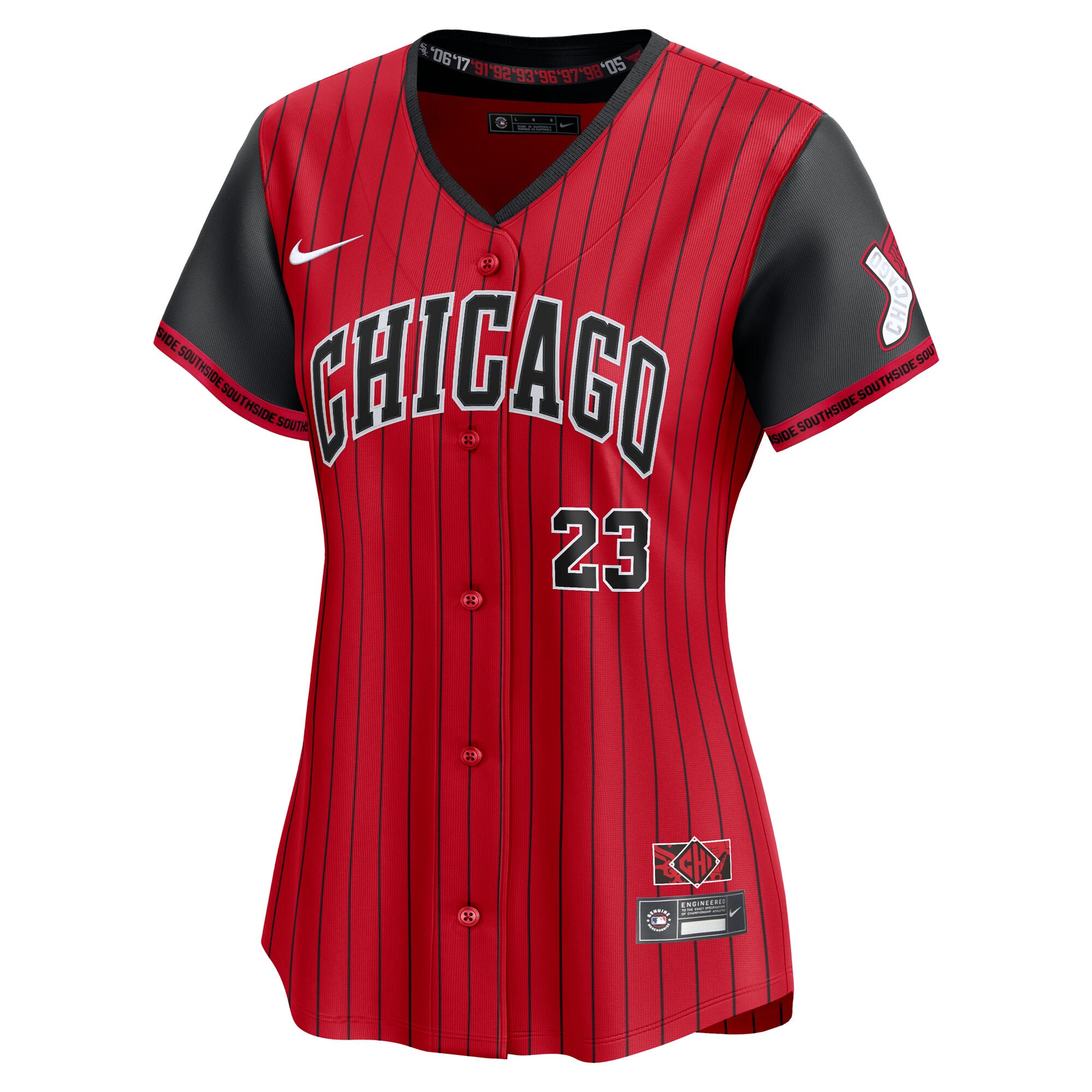 Andrew Benintendi Chicago White Sox Nike Women’s 2025 City Connect Limited Player Jersey – Red/Black