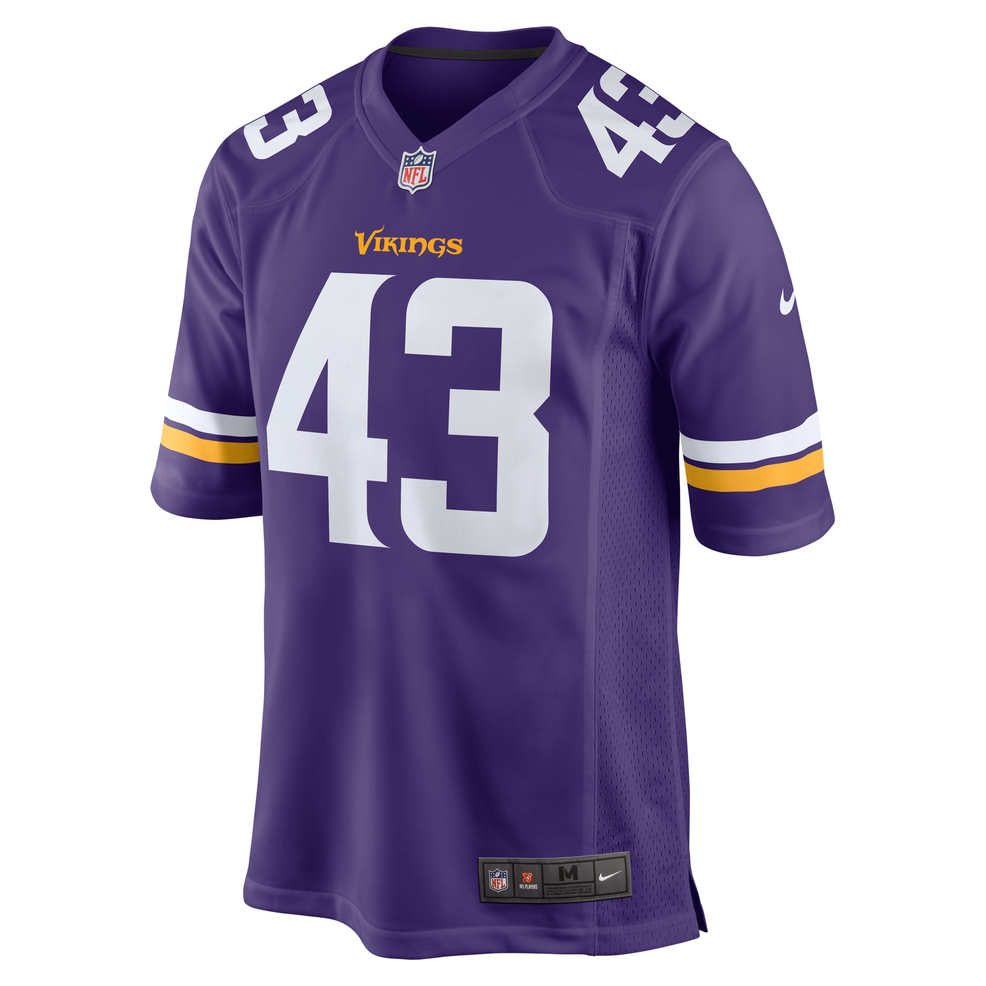 Andrew Van Ginkel Minnesota Vikings Nike Team Game Jersey – Purple Clowdercats