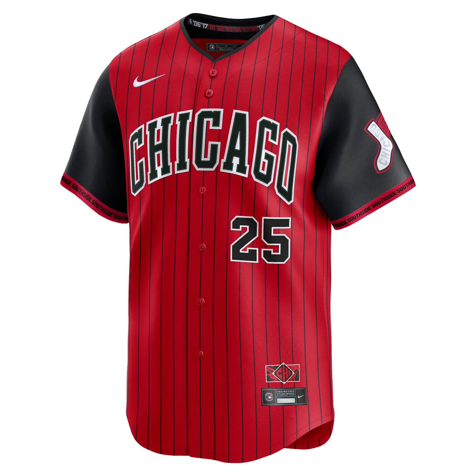 Andrew Vaughn Chicago White Sox Nike 2025 City Connect Limited Player Jersey – Red/Black
