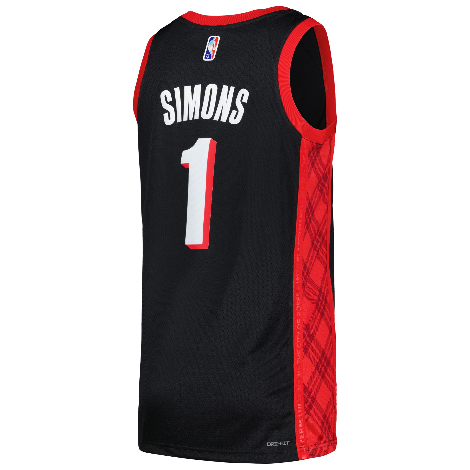 Anfernee Simons Portland Trail Blazers Nike Swingman Player Jersey – City Edition – Black Clowdercats