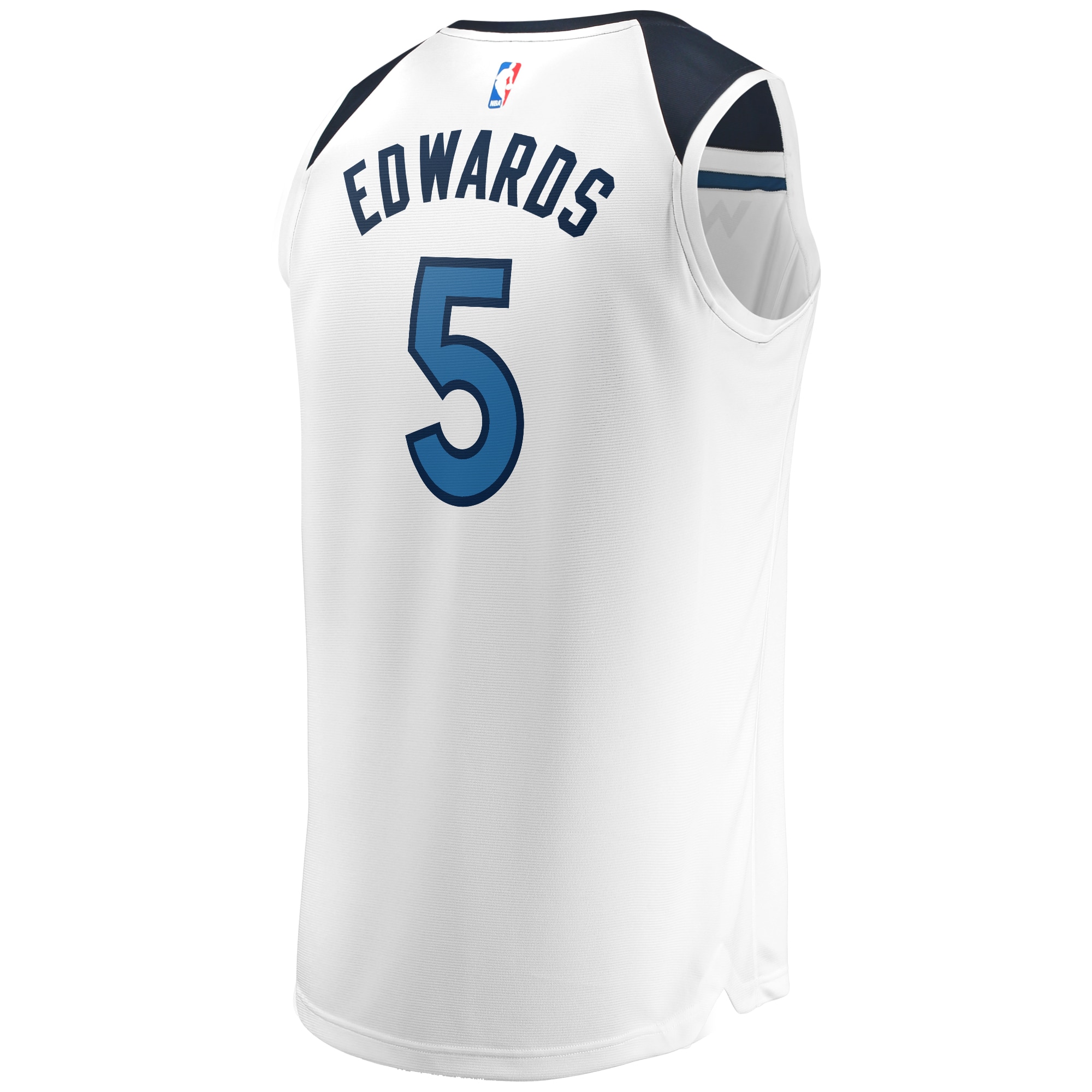 Anthony Edwards Minnesota Timberwolves Fanatics Fast Break Replica Player Jersey – Association Edition – White Clowdercats