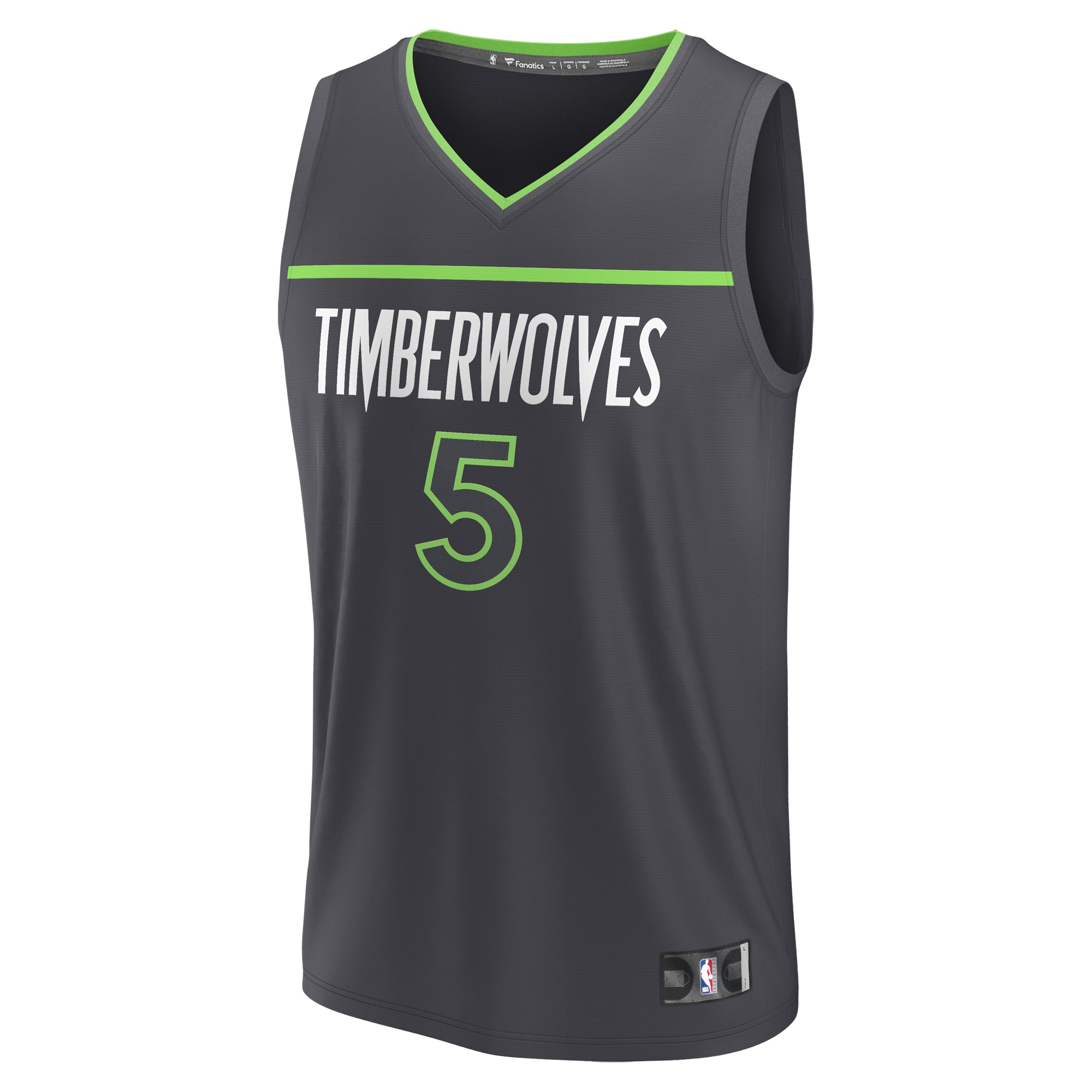 Anthony Edwards Minnesota Timberwolves Fanatics Youth Fast Break Replica Player Jersey – Statement Edition – Anthracite Clowdercats