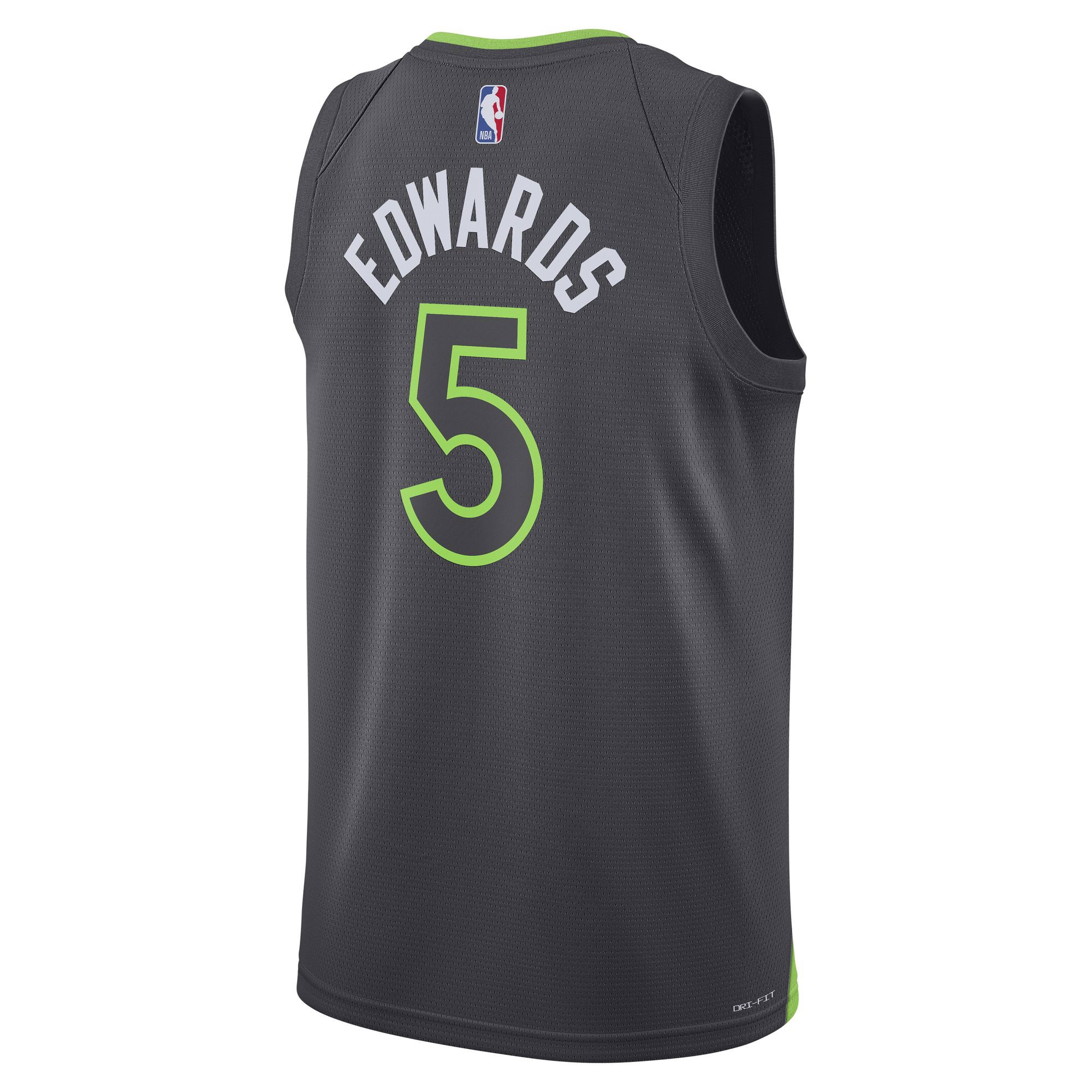 Anthony Edwards Minnesota Timberwolves Jordan Brand Unisex Swingman Jersey – Statement Edition – Charcoal Clowdercats