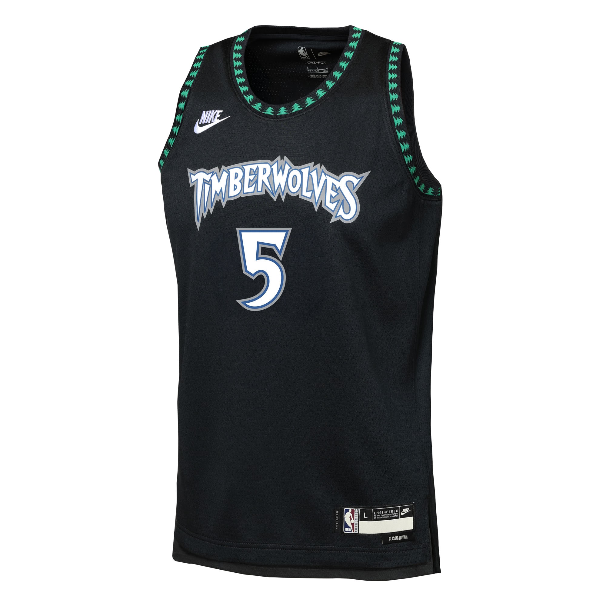 Anthony Edwards Minnesota Timberwolves Nike Youth Swingman Jersey – Classic Edition – Black Clowdercats
