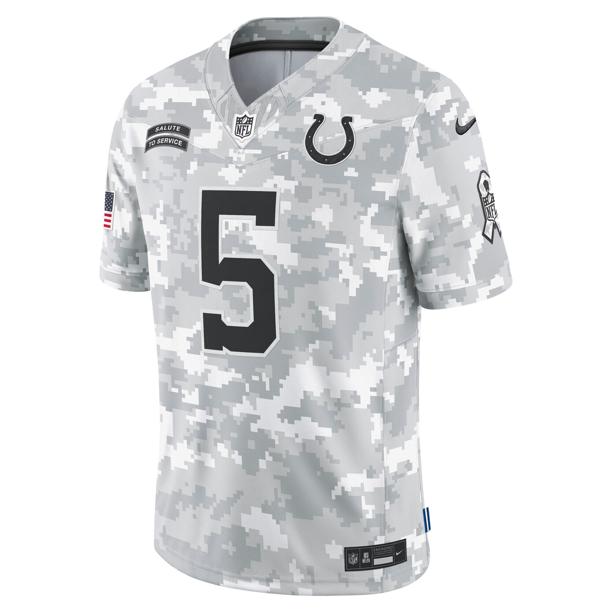 Anthony Richardson Indianapolis Colts Nike 2024 Salute to Service Limited Jersey – Arctic Camo Clowdercats