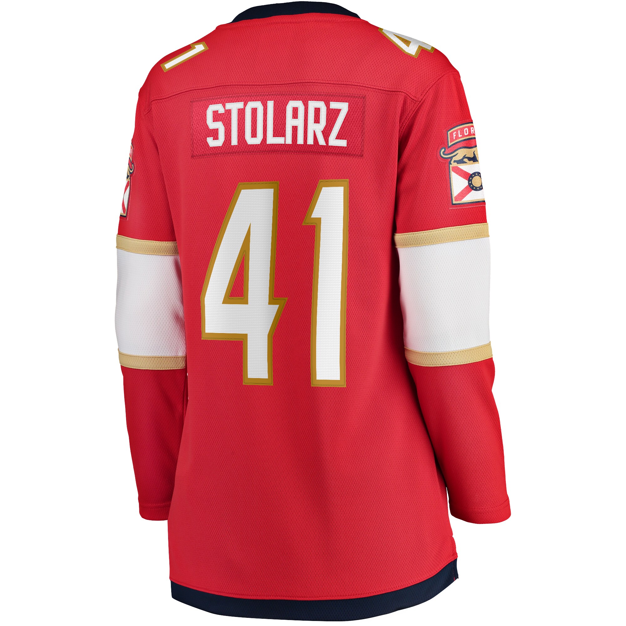 Anthony Stolarz Florida Panthers Fanatics Women’s Home Breakaway Player Jersey – Red Clowdercats