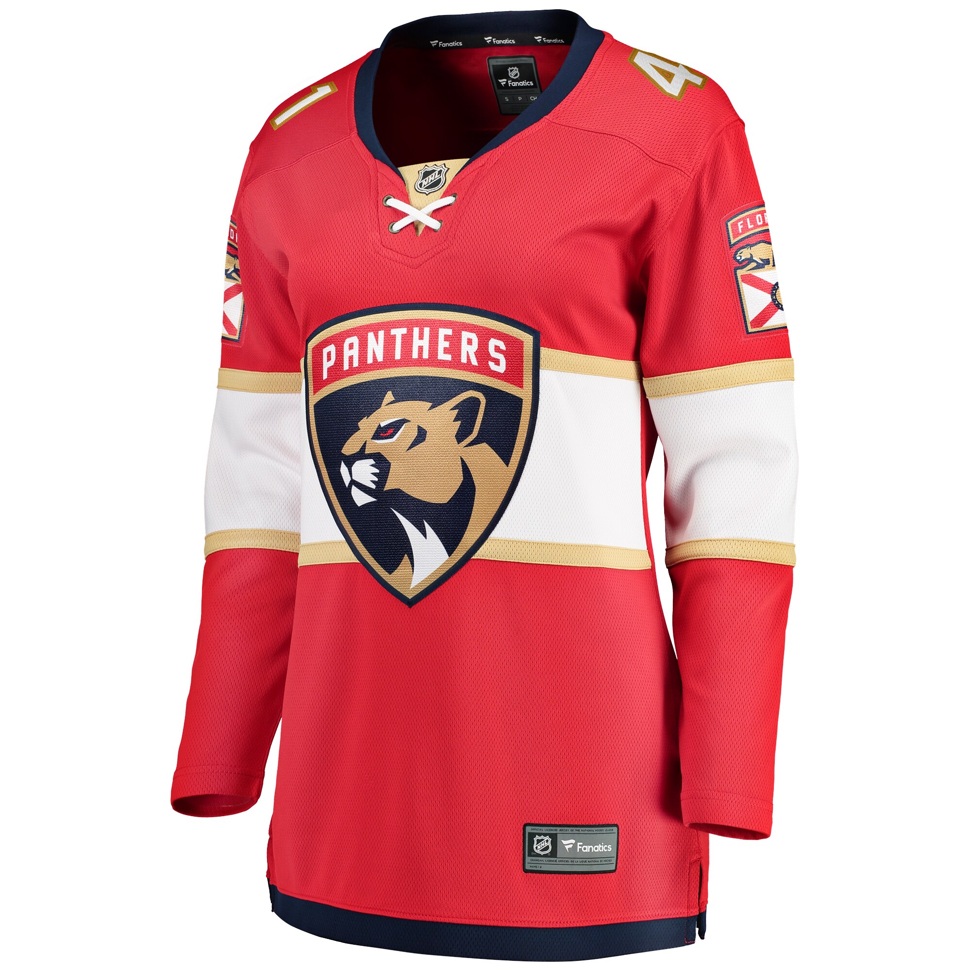 Anthony Stolarz Florida Panthers Fanatics Women’s Home Breakaway Player Jersey – Red Clowdercats