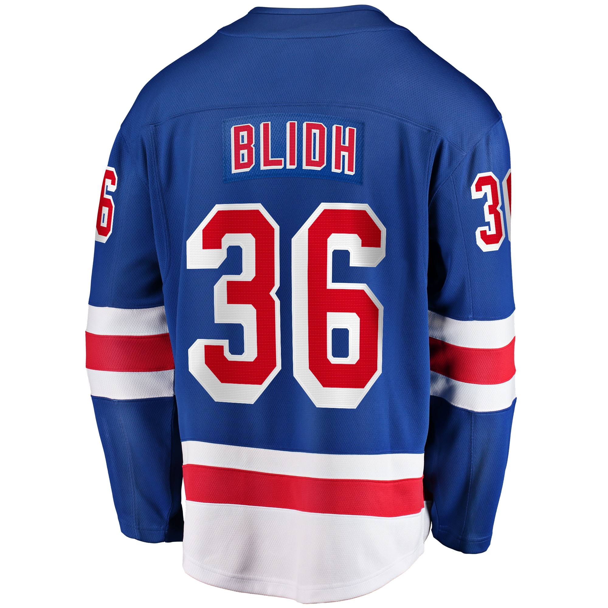Anton Blidh New York Rangers Fanatics Home Breakaway Jersey – Blue Clowdercats