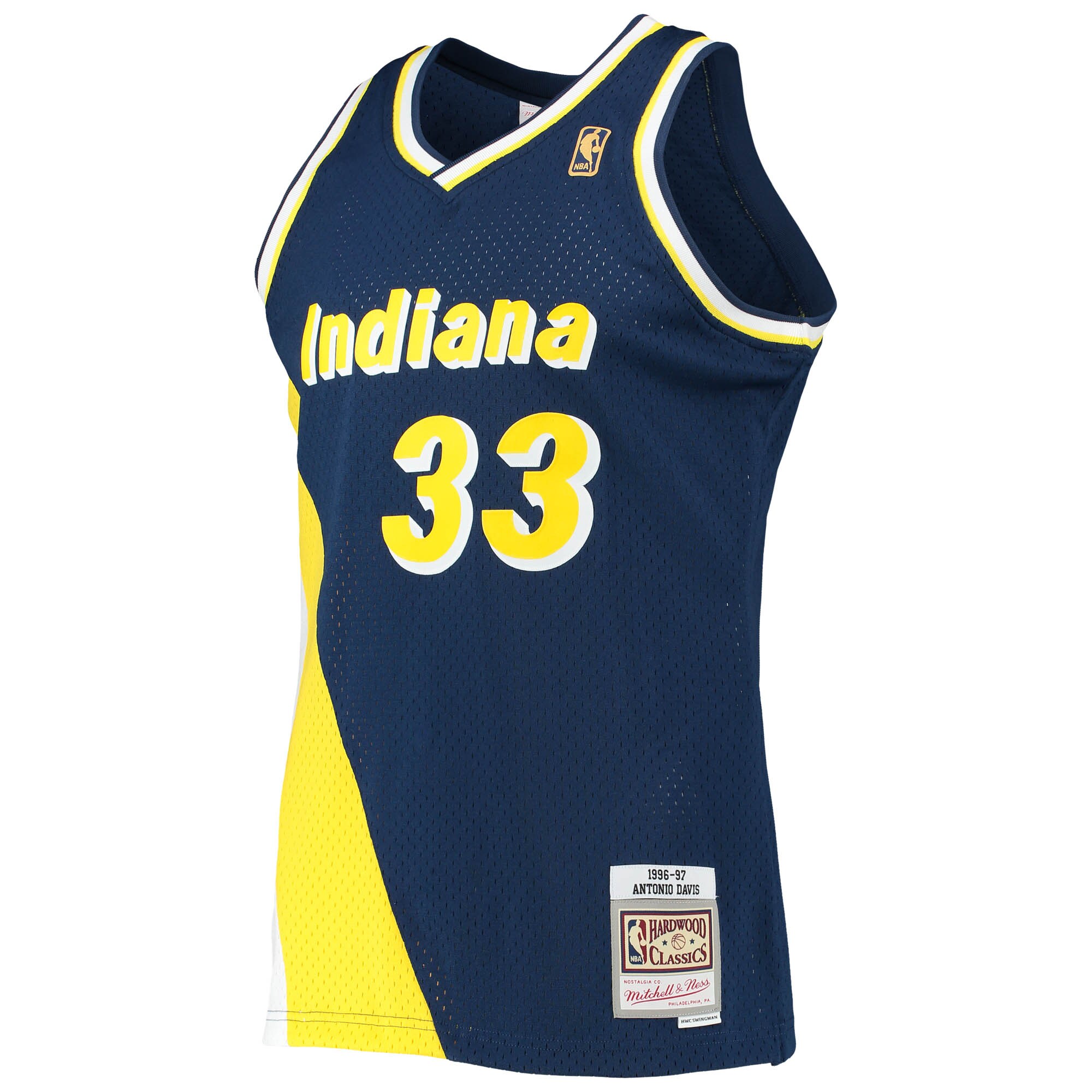 Antonio Davis Indiana Pacers Mitchell & Ness 1996/97 Hardwood Classics Swingman Jersey – Navy Clowdercats