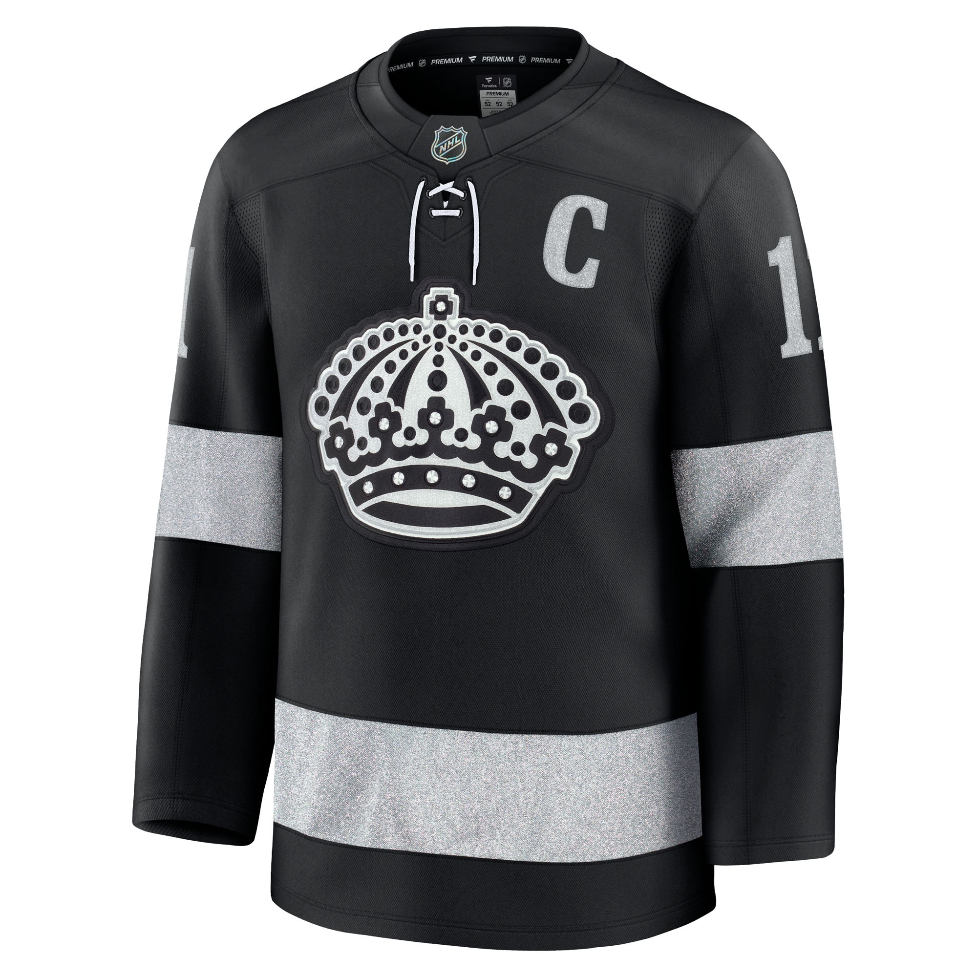 Anze Kopitar Los Angeles Kings Fanatics Alternate Premium Jersey – Black Clowdercats
