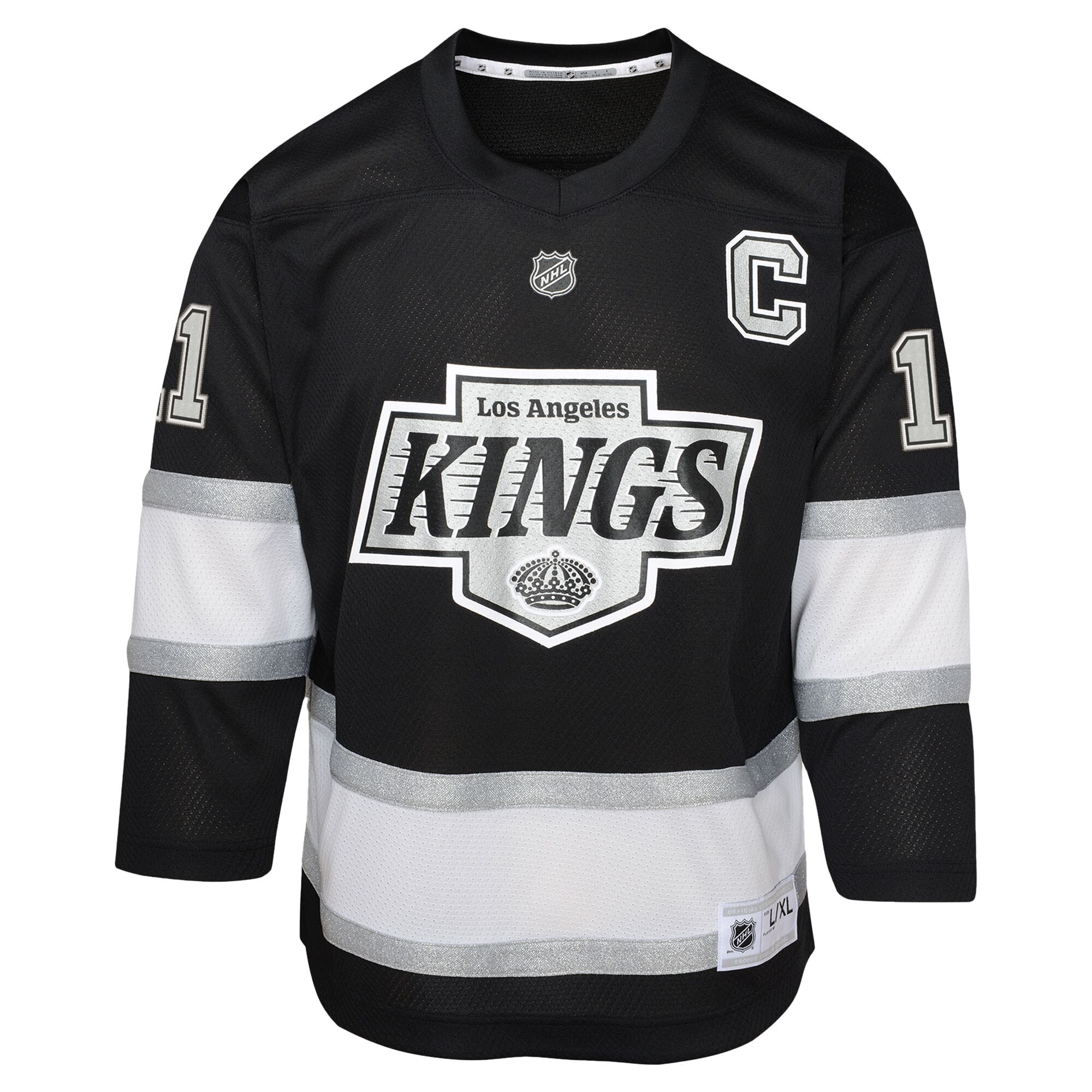 Anze Kopitar Los Angeles Kings Youth Replica Player Jersey – Black Clowdercats
