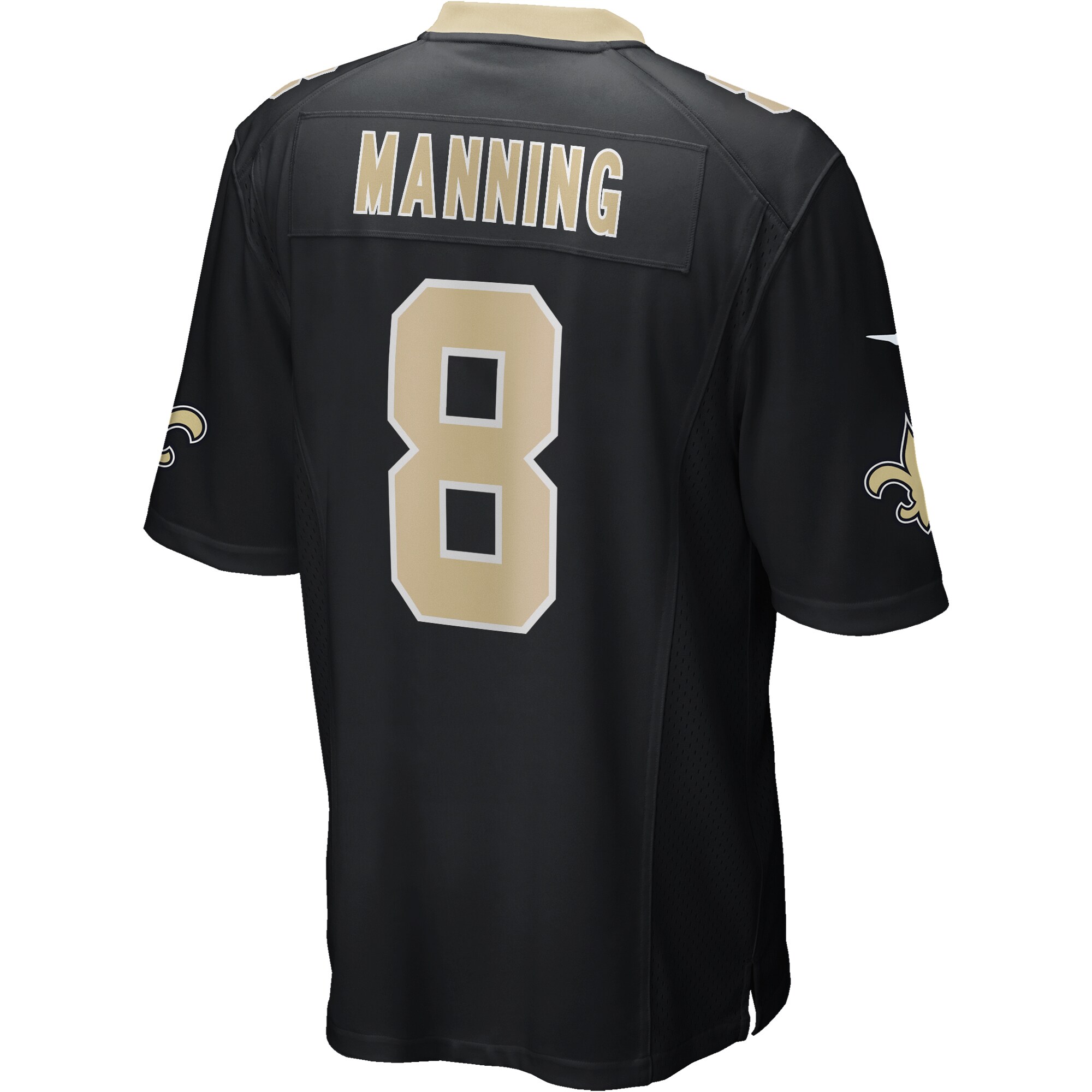 Archie Manning New Orleans Saints Nike Game Retired Player Jersey – Black Clowdercats