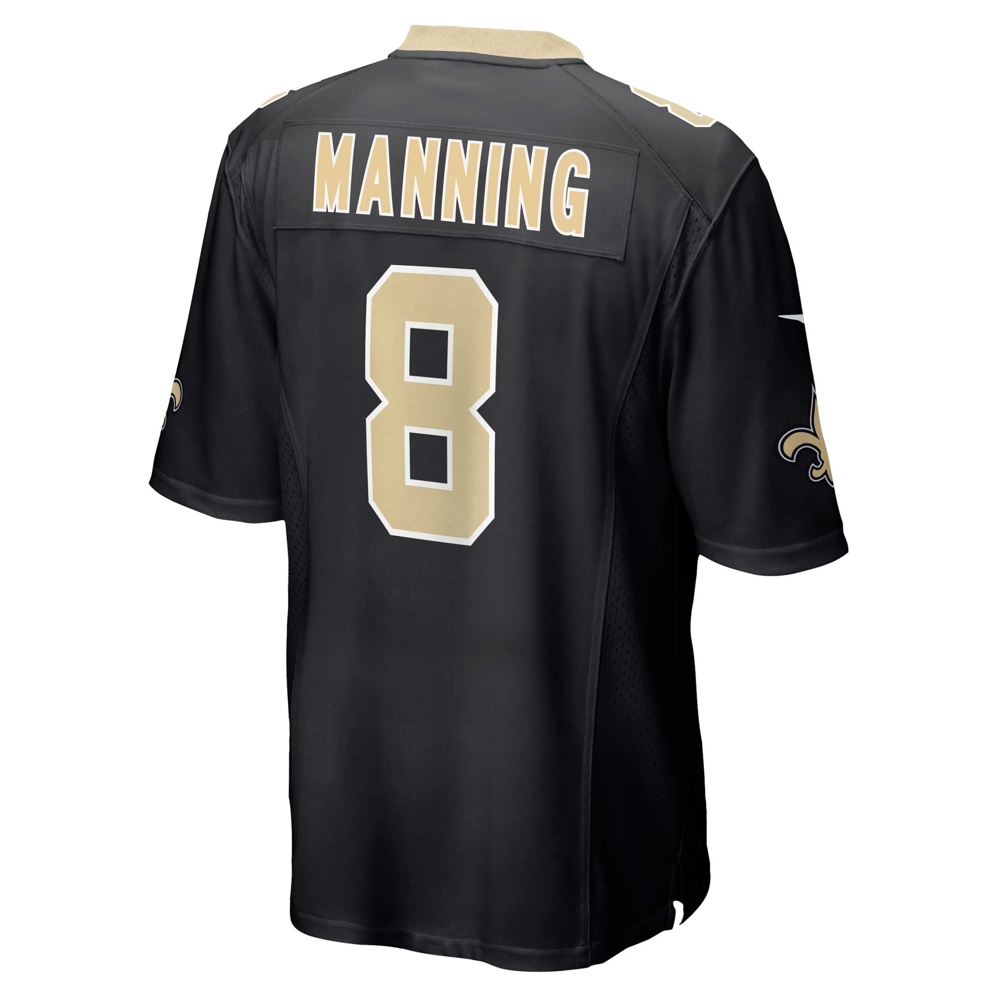 Archie Manning New Orleans Saints Nike Retired Player Game Jersey – Black Clowdercats