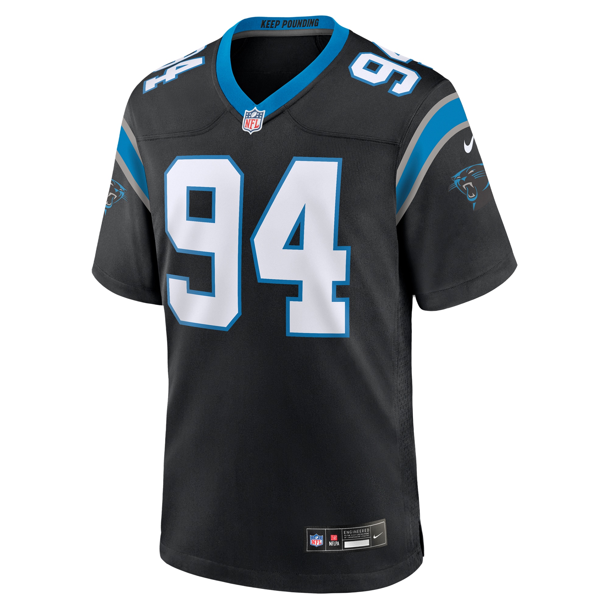 A’Shawn Robinson Carolina Panthers Nike Game Jersey – Black Clowdercats