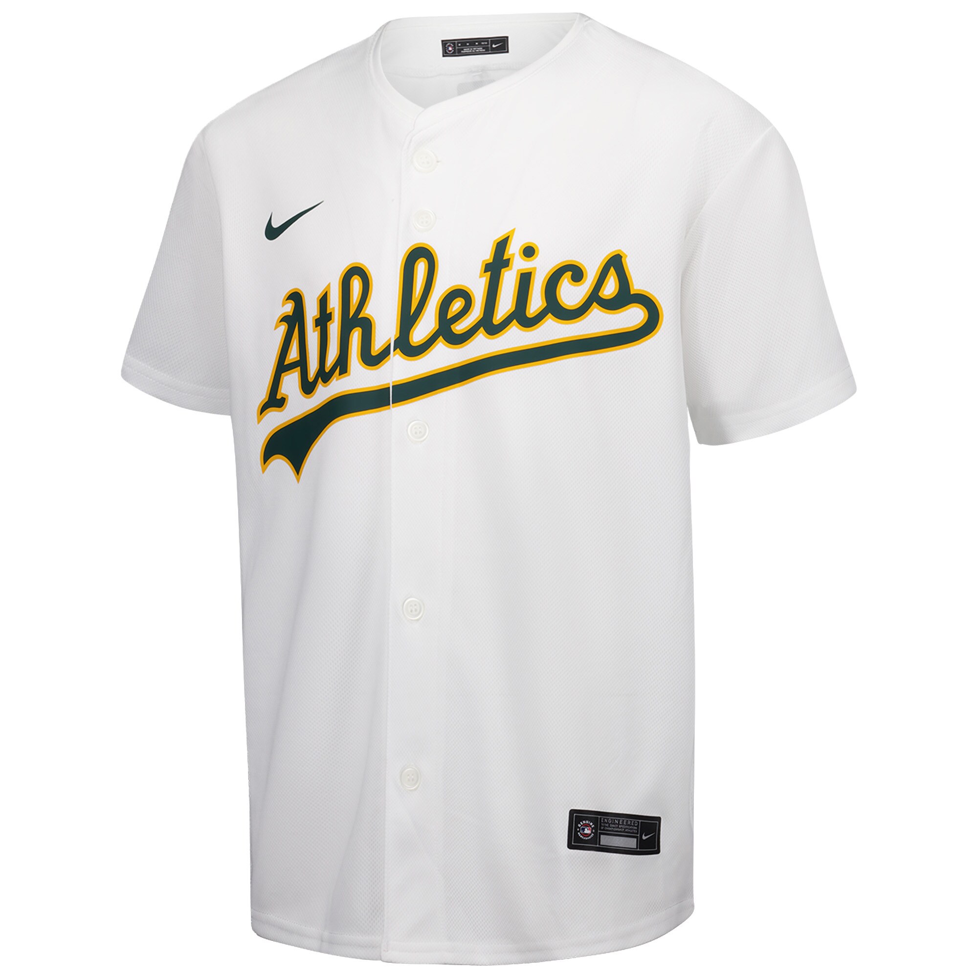 Athletics Nike Youth Home Game Jersey – White