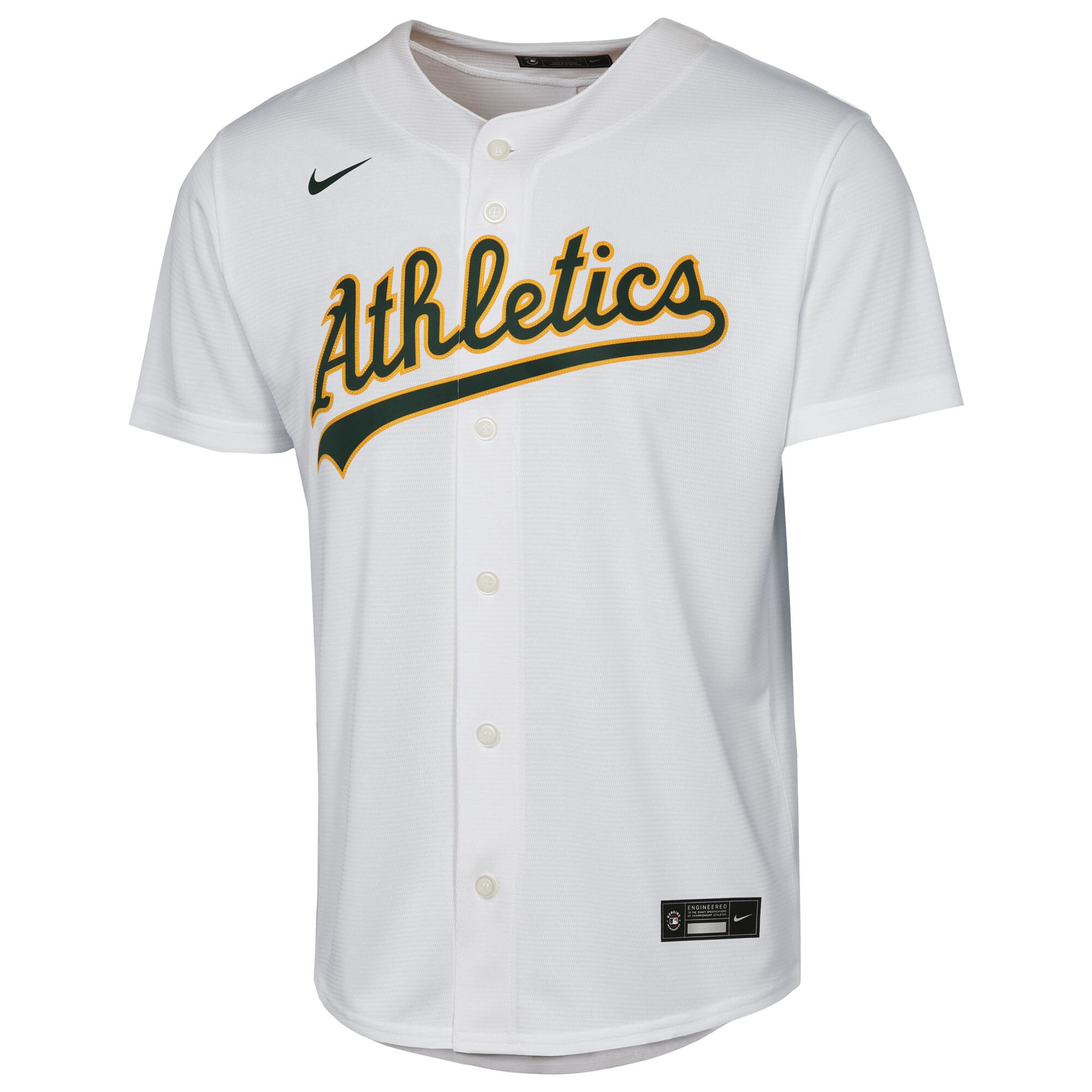 Athletics Nike Youth Home Replica Jersey – White
