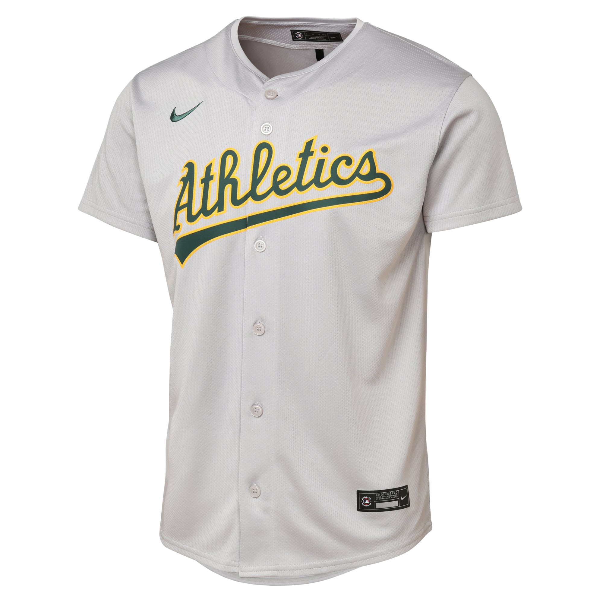Athletics Youth Road Limited Jersey – Gray