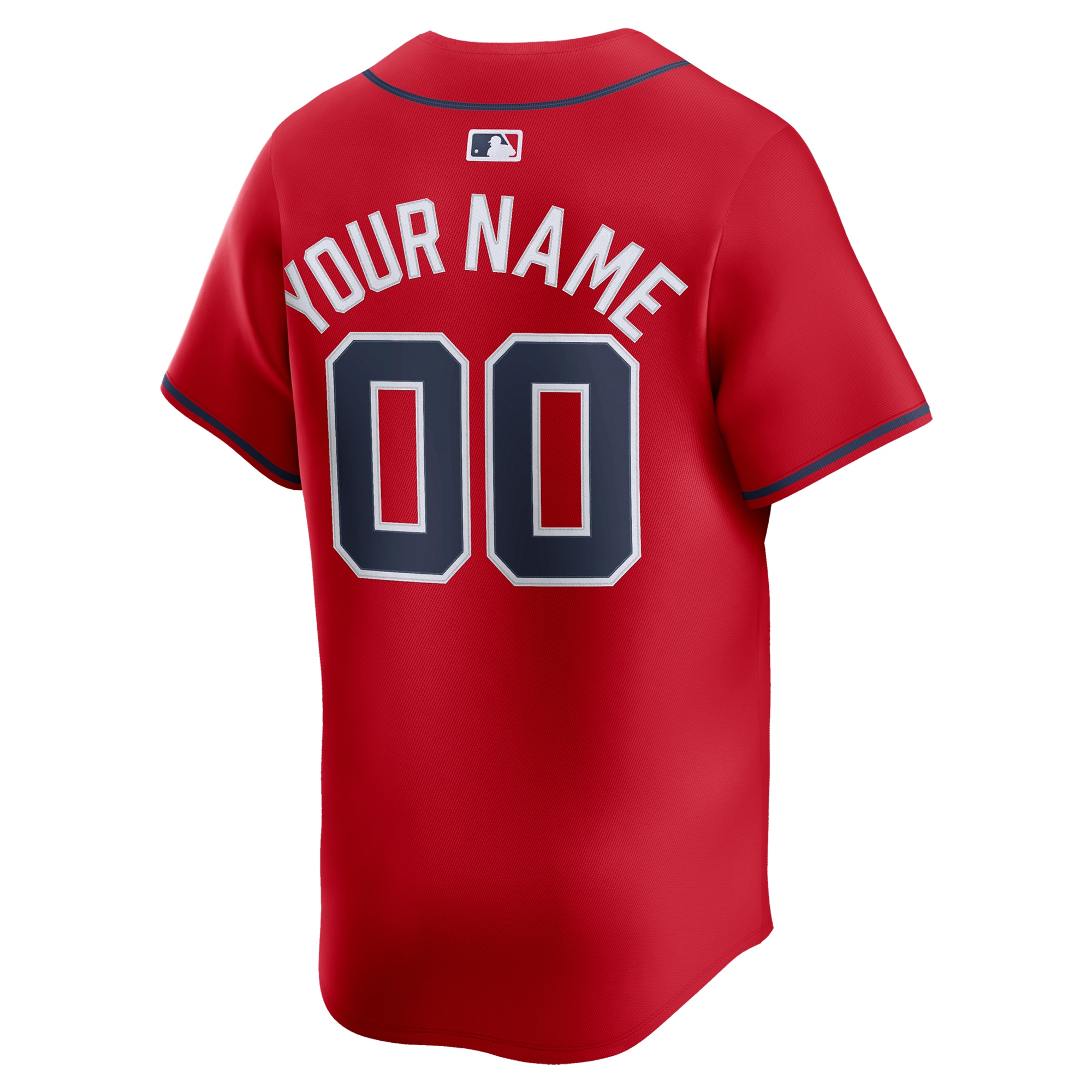 Atlanta Braves Nike Alternate Limited Custom Jersey – Red
