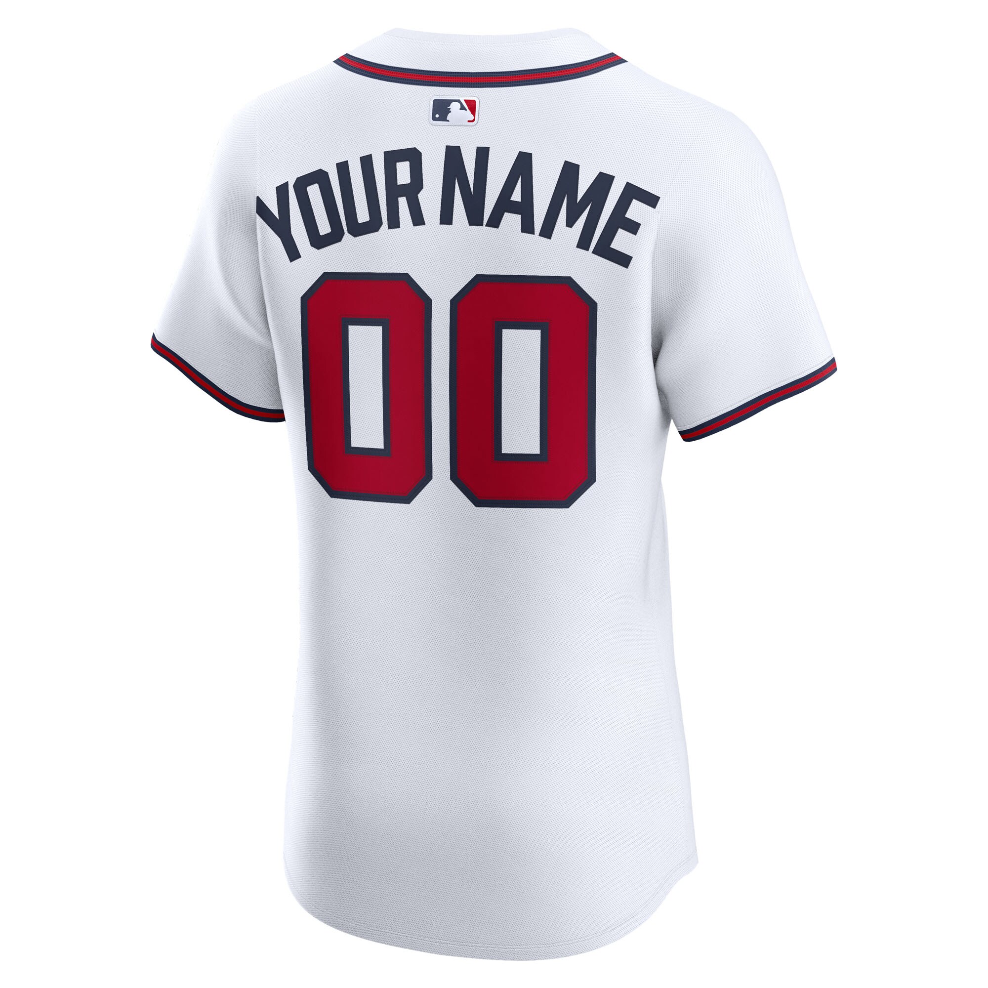 Atlanta Braves Nike Home Elite Custom Jersey – White
